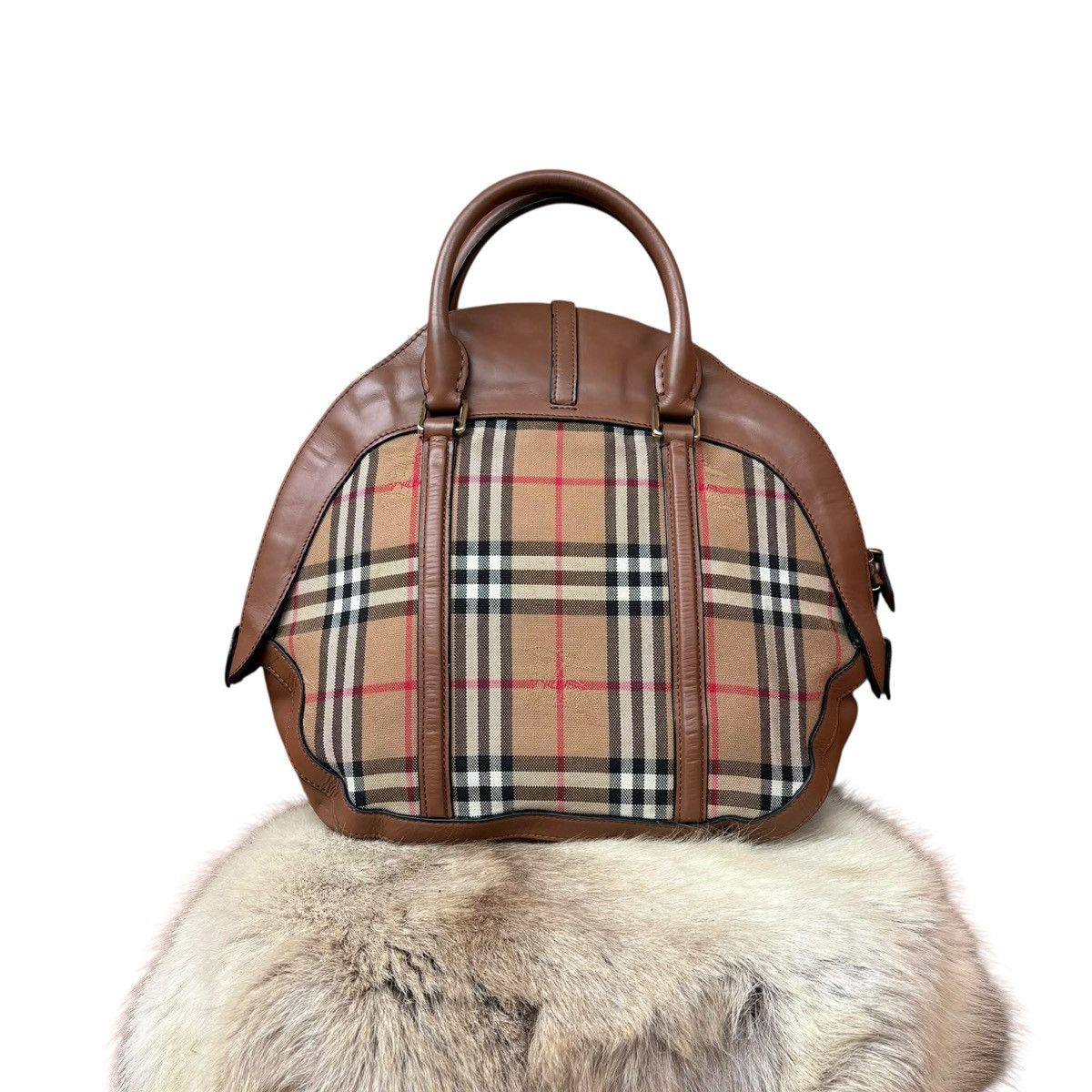 Burberry Burberry Orchard Bag Horseferry Check Canvas Small Size ONE SIZE - 1 Thumbnail