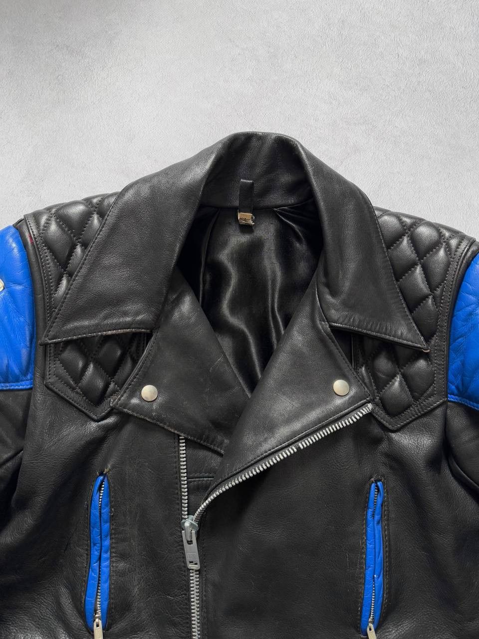 Honda Vintage TT Leathers Heavyweight Leather Jacket Honda 70s 80s Size US M / EU 48-50 / 2 - 4 Thumbnail