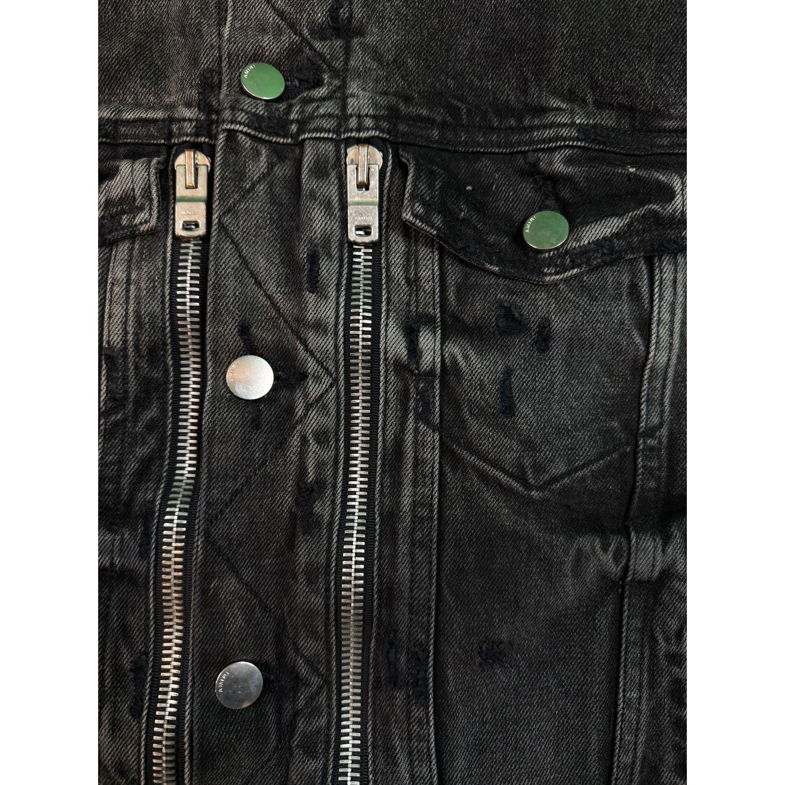 Amiri Amiri MX2 Black Paisley Denim Jacket Size US M / EU 48-50 / 2 - 5 Thumbnail