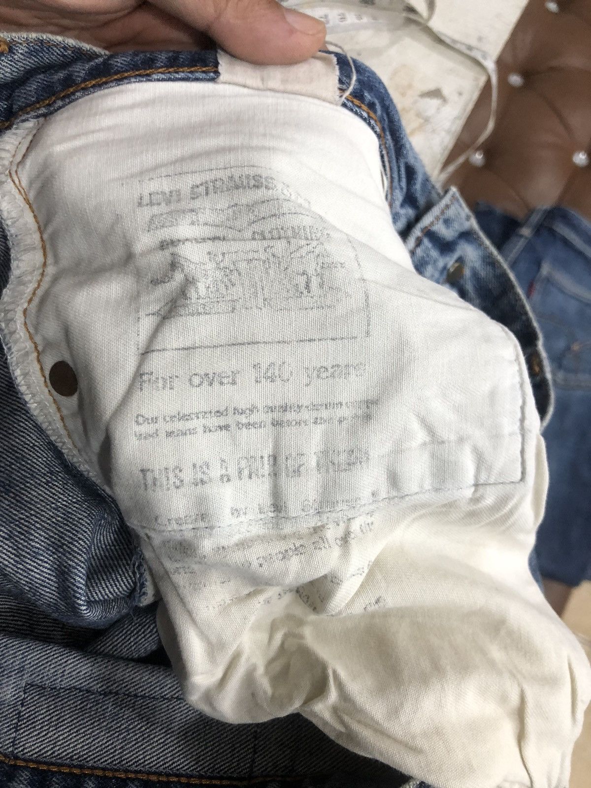 Levi's Levi’s 502 Big E Selvedge Baggy Denim Pants Size US 31 - 11 Thumbnail