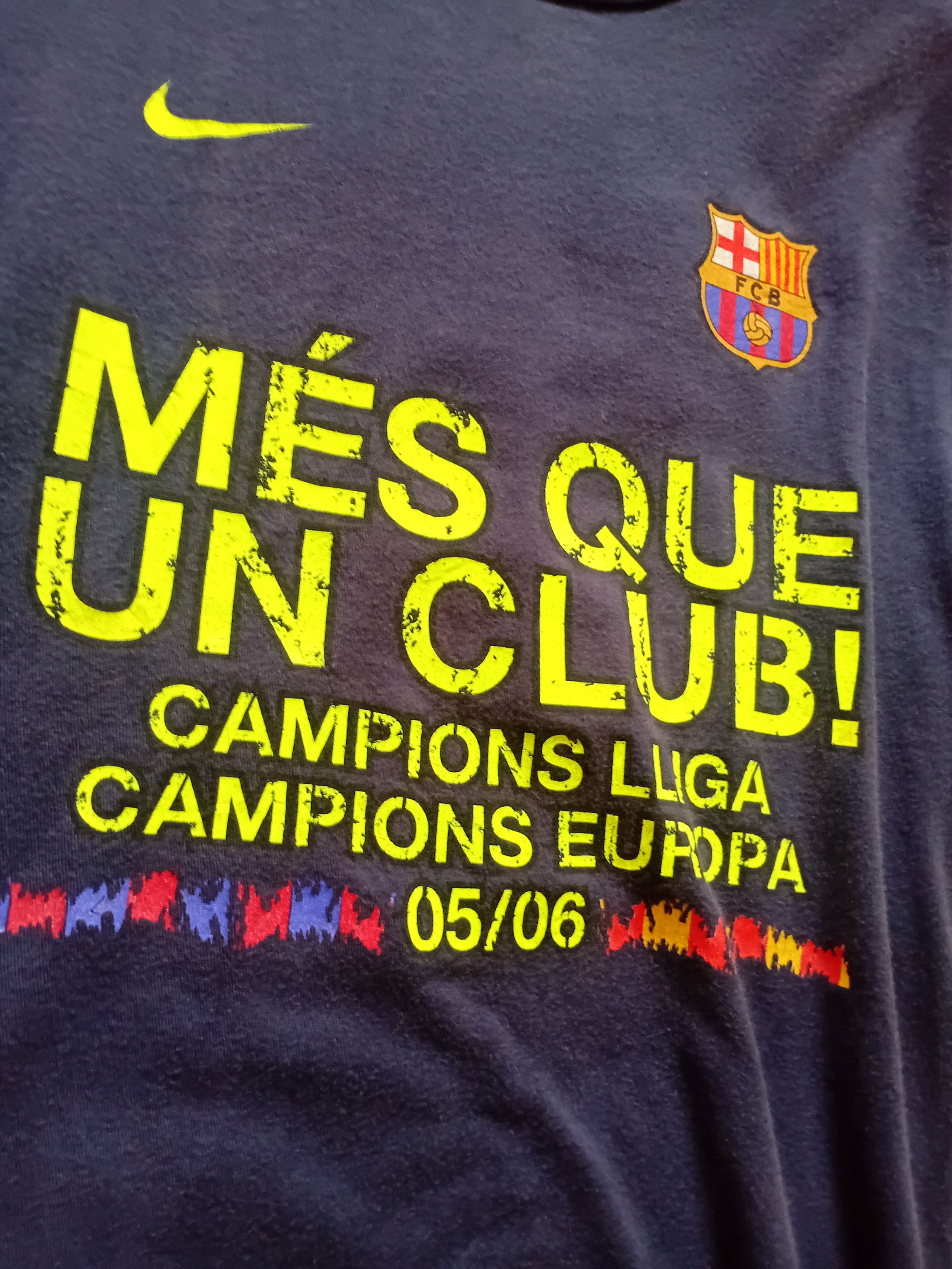 Nike Barcelona 2006 Official Shirt Size US M / EU 48-50 / 2 - 2 Thumbnail