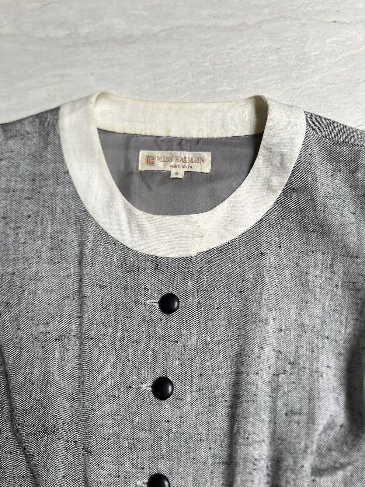 Balmain Miss Balmain Grey Dress Size XS / US 0-2 / IT 36-38 - 14 Thumbnail