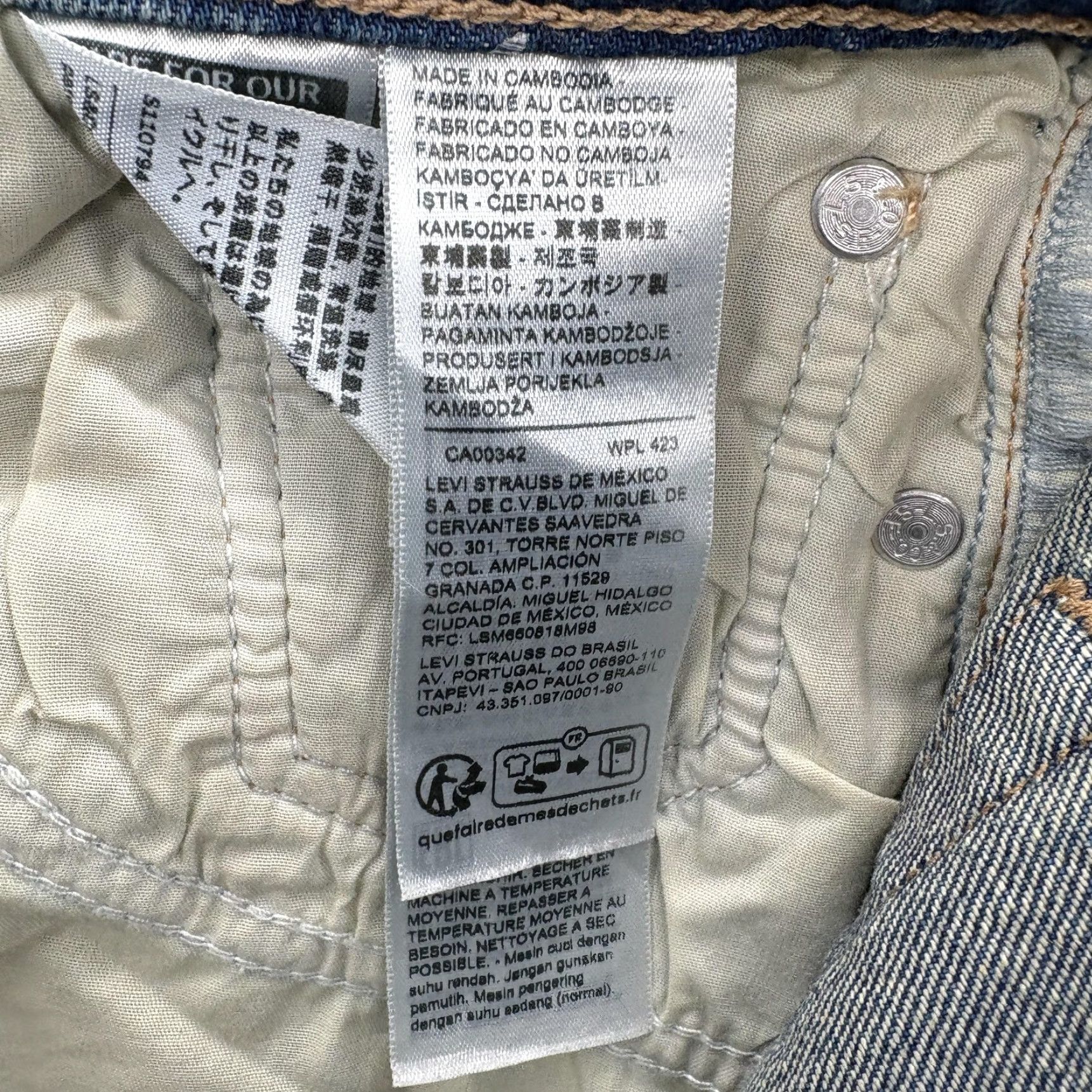Levi's Levis Premium Wedgie Straight Jeans Womens 26 Blue High Rise Denim Big E Rodeo Size 26" / US 2 / IT 38 - 5 Thumbnail