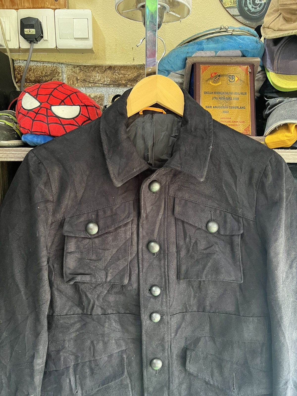 Takeo Kikuchi 🔥Vintage Takeo Kikuchi Suede Button Jacket Size US S / EU 44-46 / 1 - 4 Thumbnail