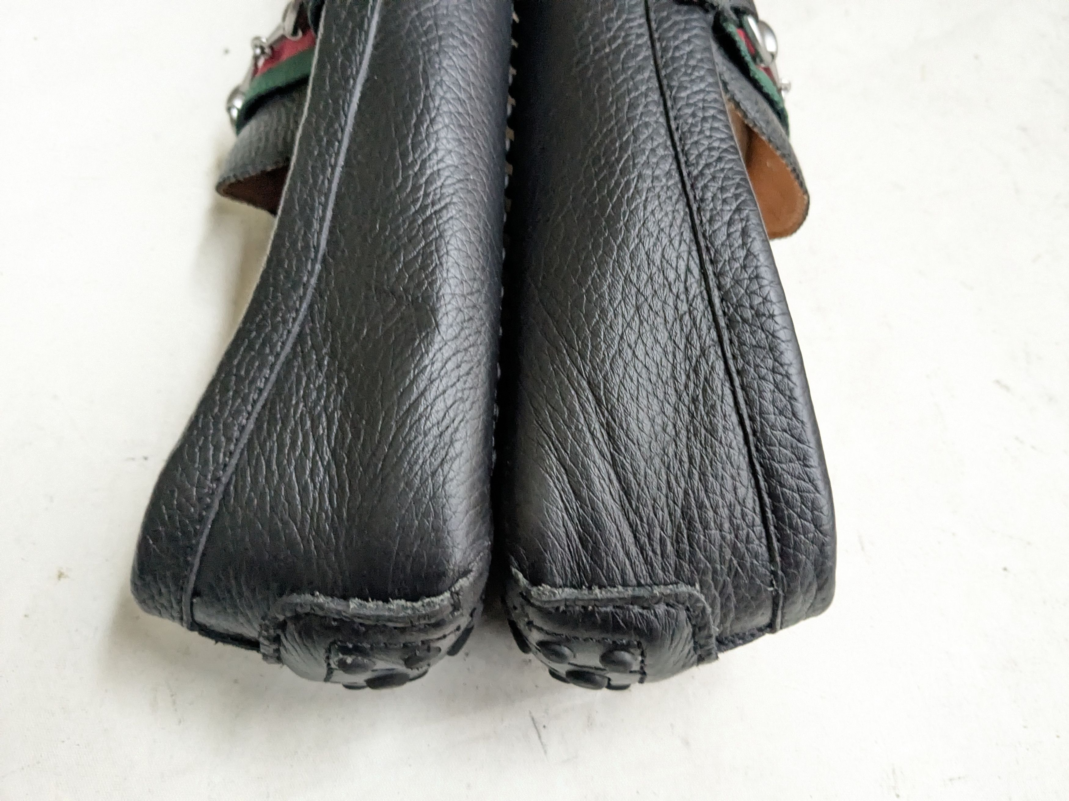 Gucci Gucci Horsebit Driving Loafers Black Leather 9 Slip On Size US 9 / EU 42 - 6 Thumbnail
