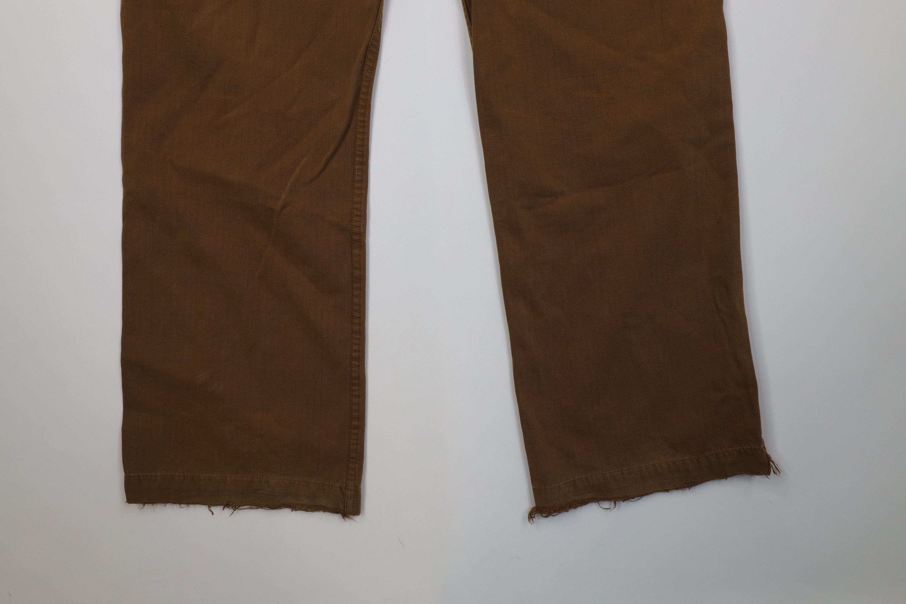 Gap Vintage Y2K Gap Pinstriped Boot Cut Wide Leg Pants Brown Size US 36 / EU 52 - 13 Thumbnail