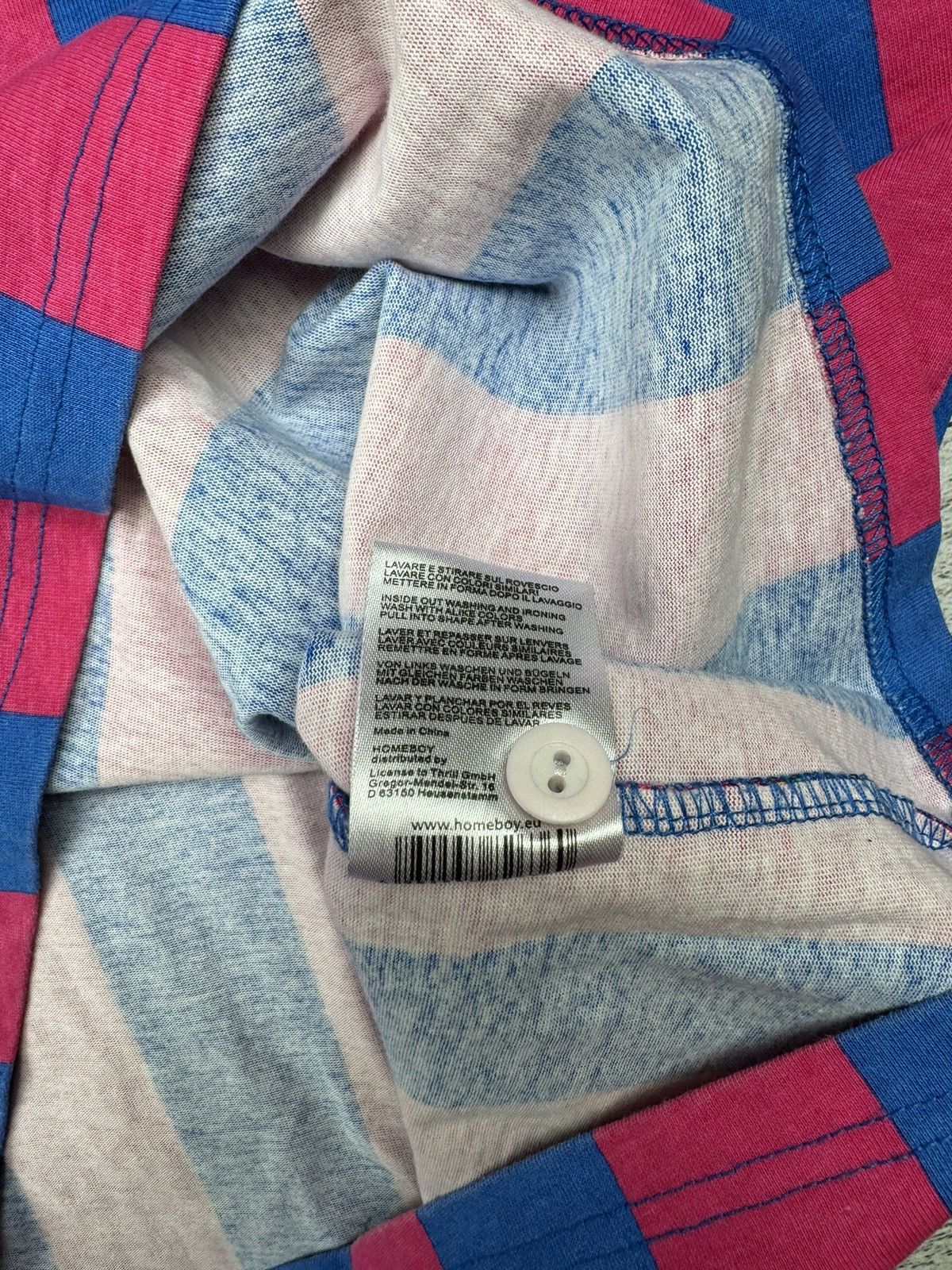 HOMME BOY CO. Vintage Very Rare Striped Polo Home Boy Loud Couture T Shirt Size US XXL / EU 58 / 5 - 12 Thumbnail