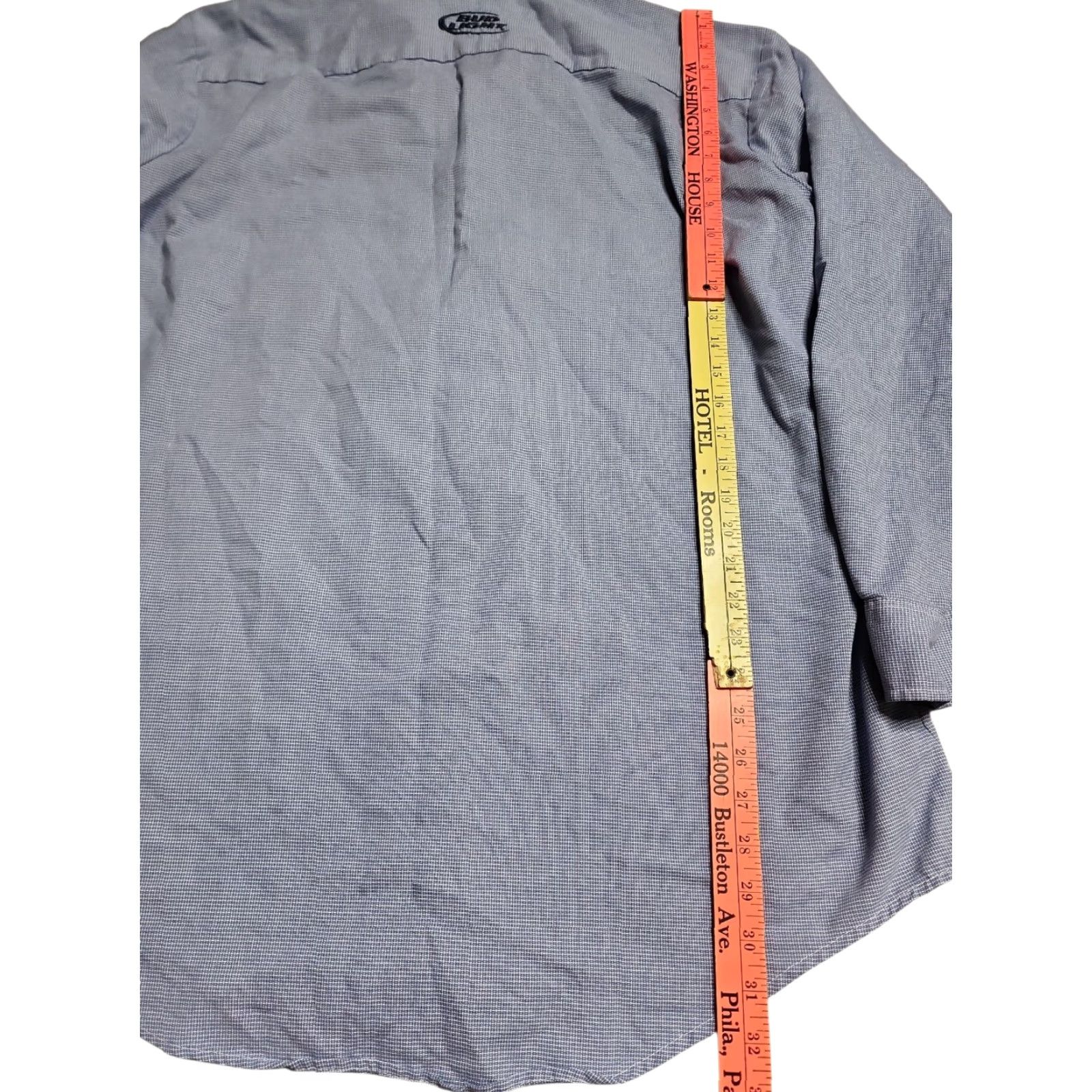 Vintage VINTAGE Budweiser Employee Shirt Mens XL Blue 90s Distressed Logo Button-Up Size US XL / EU 56 / 4 - 3 Thumbnail