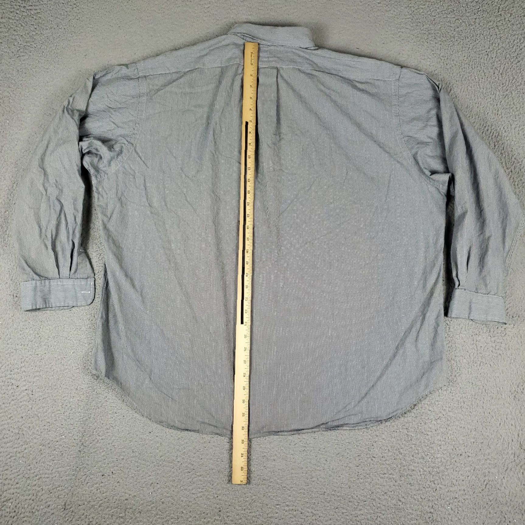 Ralph Lauren Ralph Lauren Shirt Mens 2XL Button-Up Long Sleeve Gray Black Pony Check, Classic/Preppy, 2XL Mens Size US XXL / EU 58 / 5 - 4 Thumbnail