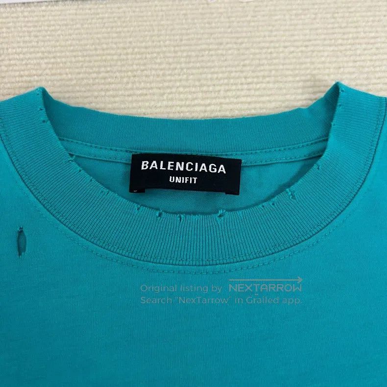Balenciaga Balenciaga Double B Destruction Short Sleeve Size US XS / EU 42 / 0 - 3 Thumbnail