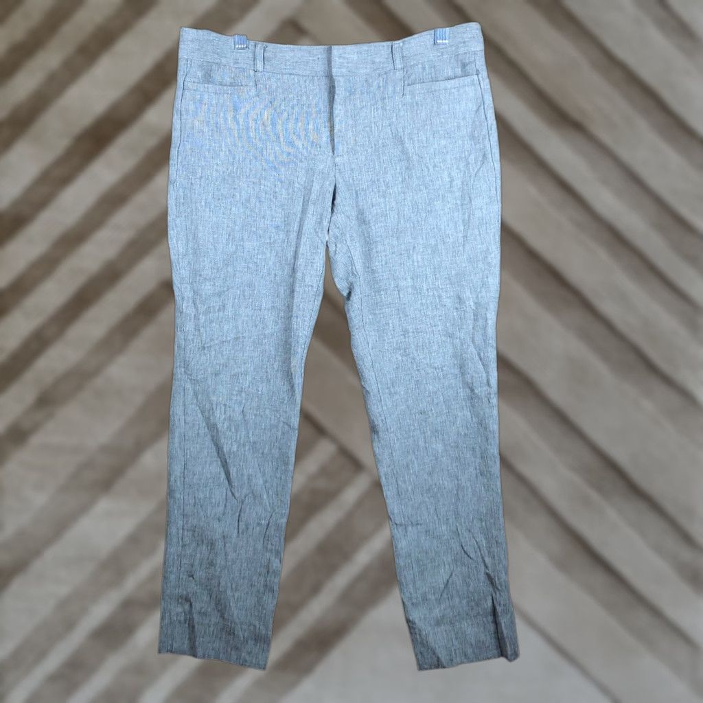 Banana Republic Banana Republic Womens Pants Gray Mid Rise Sloan Fit Cropped Ankle Stretch 6 Size 24" / US 00 / IT 34 - 1 Thumbnail