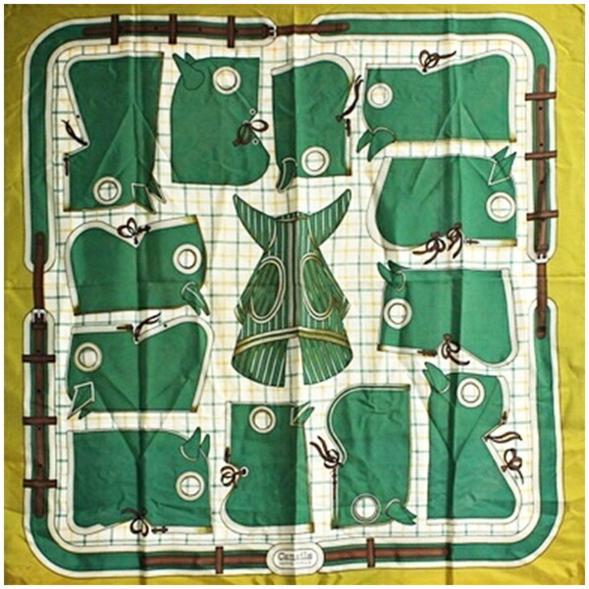 Hermes Hermes Silk Scarf/Muffler Carré 90 Camails for Women Size ONE SIZE - 1 Thumbnail