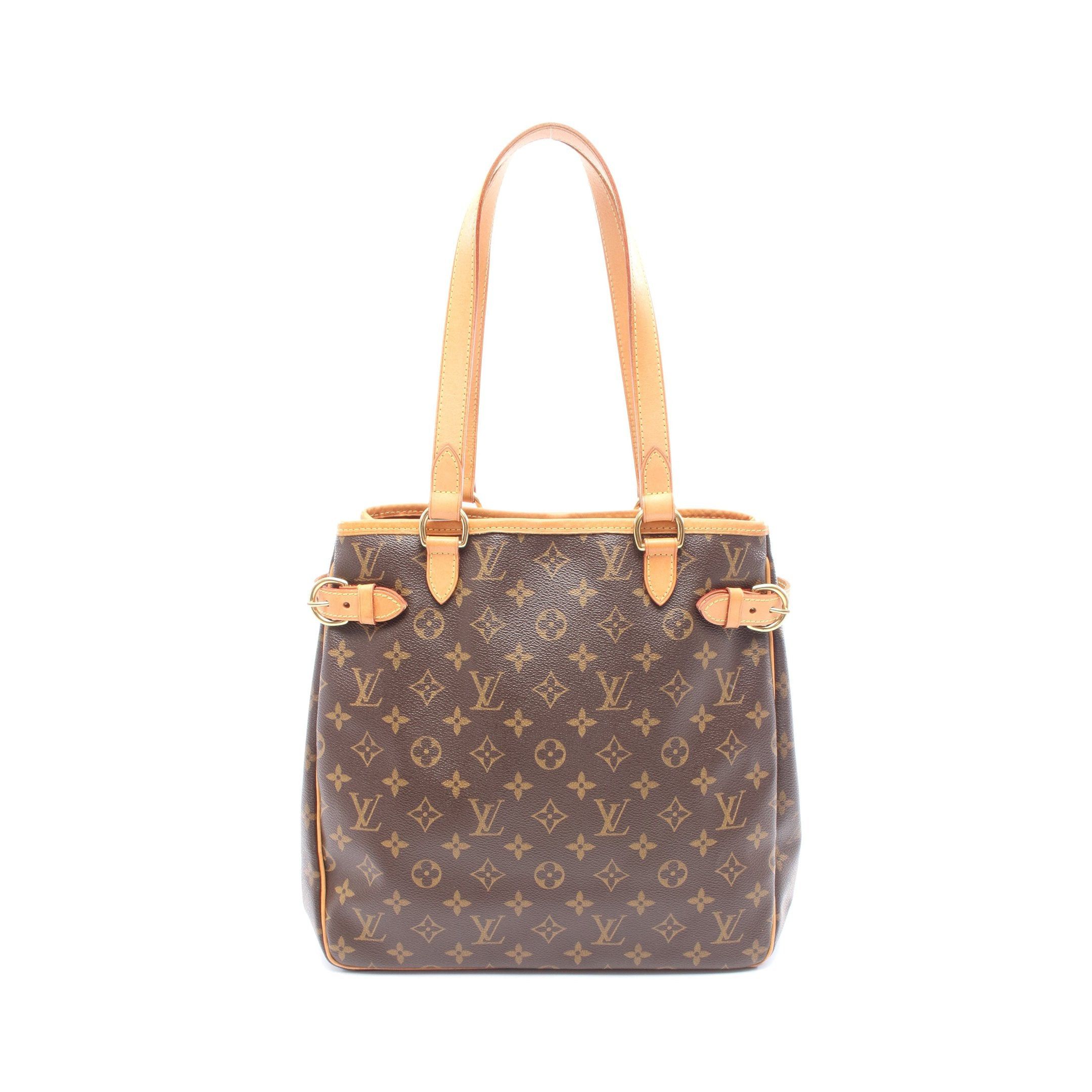 Louis Vuitton Louis Vuitton Batignolles Vertical Monogram Shoulder Bag Tote Leather Brown Size ONE SIZE - 1 Thumbnail