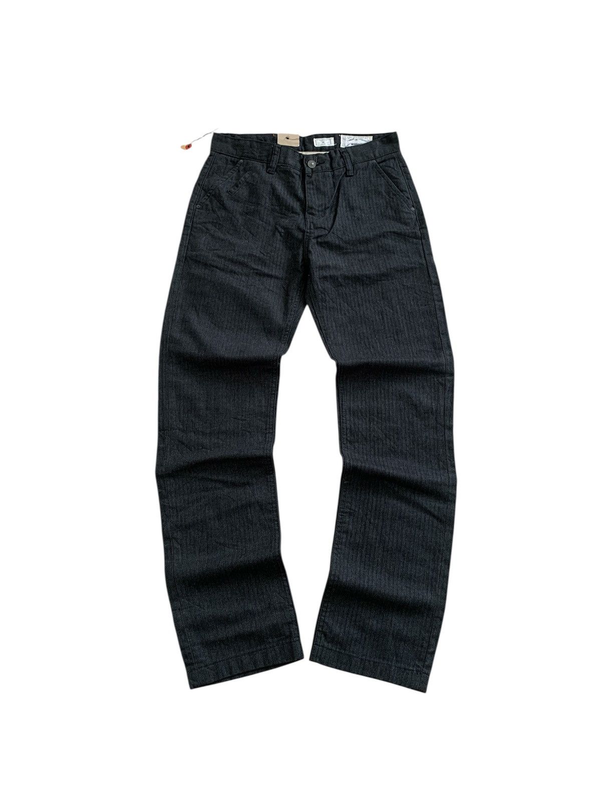 Allsaints Allsaints Salvage Narrow Herringbone Taper Fit Pants Size US 30 / EU 46 - 9 Thumbnail