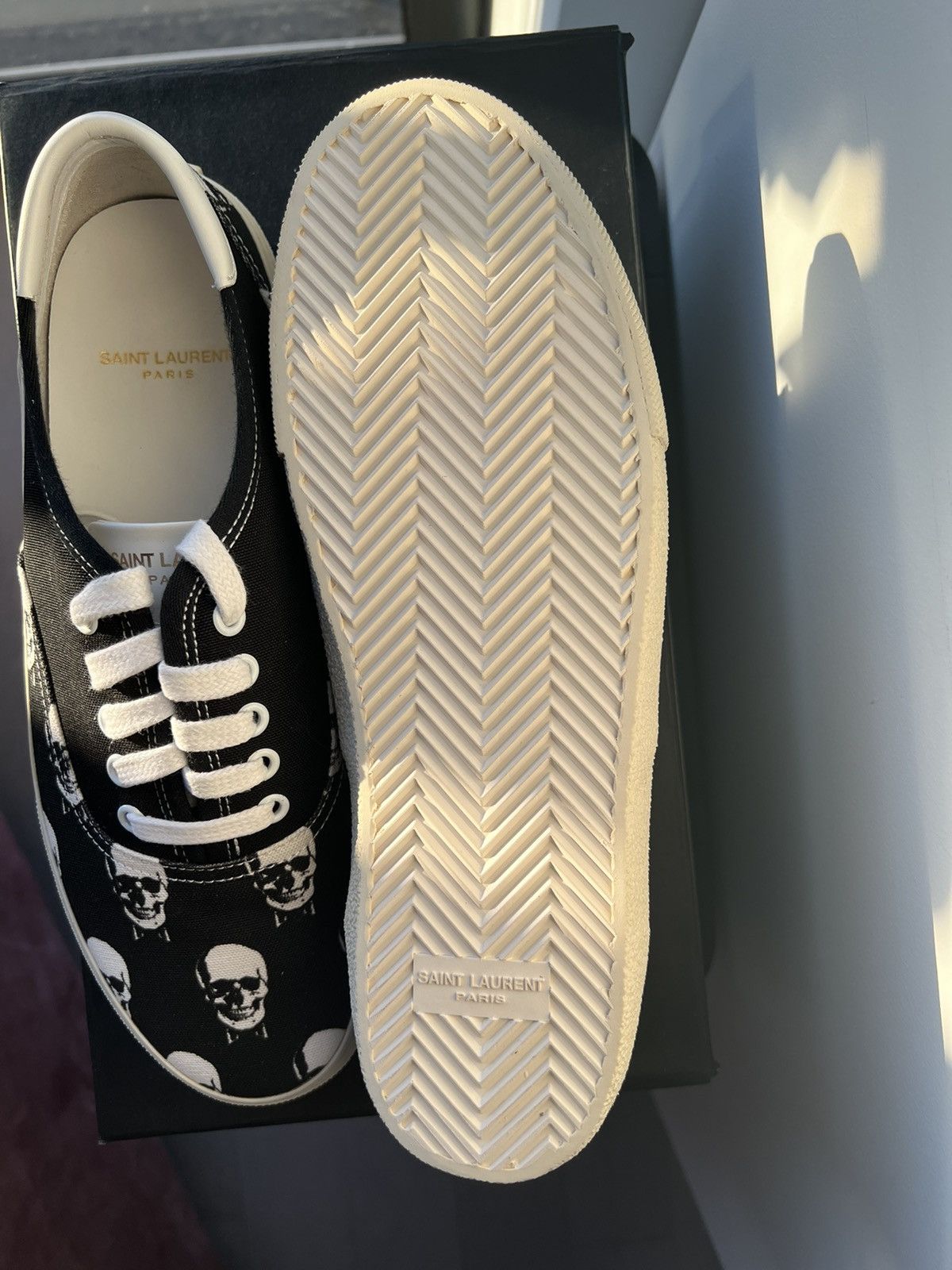 Hedi Slimane × Saint Laurent Paris Saint Laurent Skull Skate 20 sneakers Size US 10 / EU 43 - 5 Thumbnail