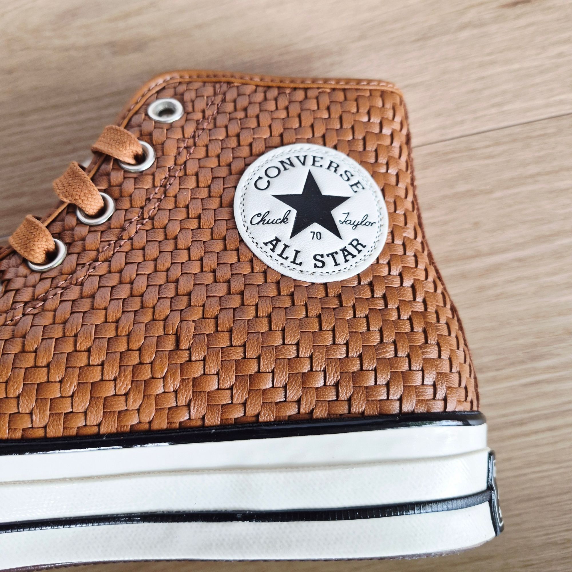 Converse ⭐Converse Chuck 70 Hi Woven Leather Size 7 Men's shoes Sneak Size US 7 / EU 40 - 6 Thumbnail