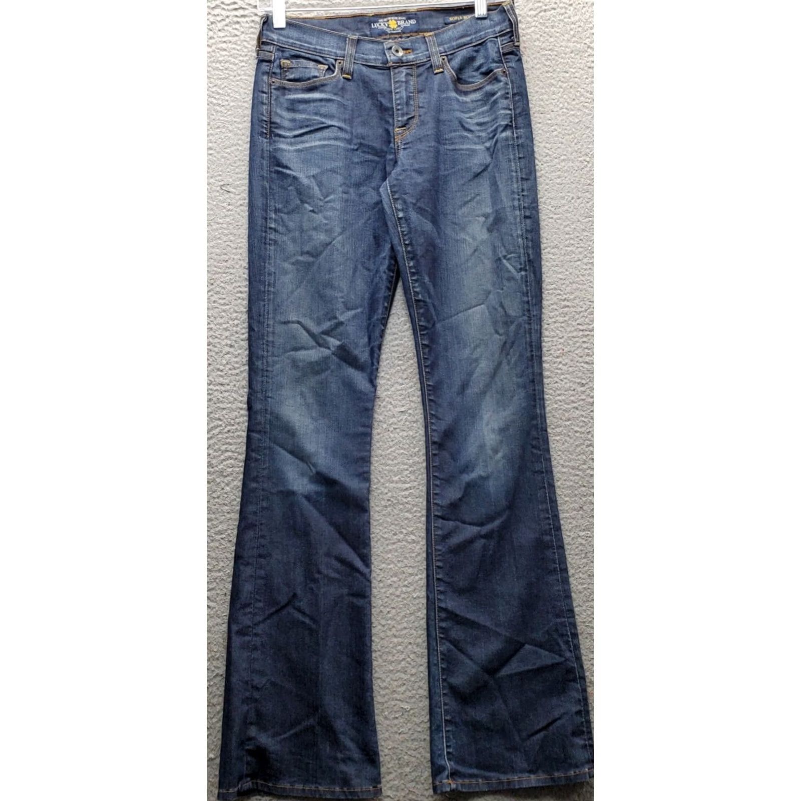 Lucky Brand Lucky Brand Sofia Bootcut Jeans Womens 2 Denim 5-Pocket Blue Size 2 Size 26" / US 2 / IT 38 - 2 Thumbnail