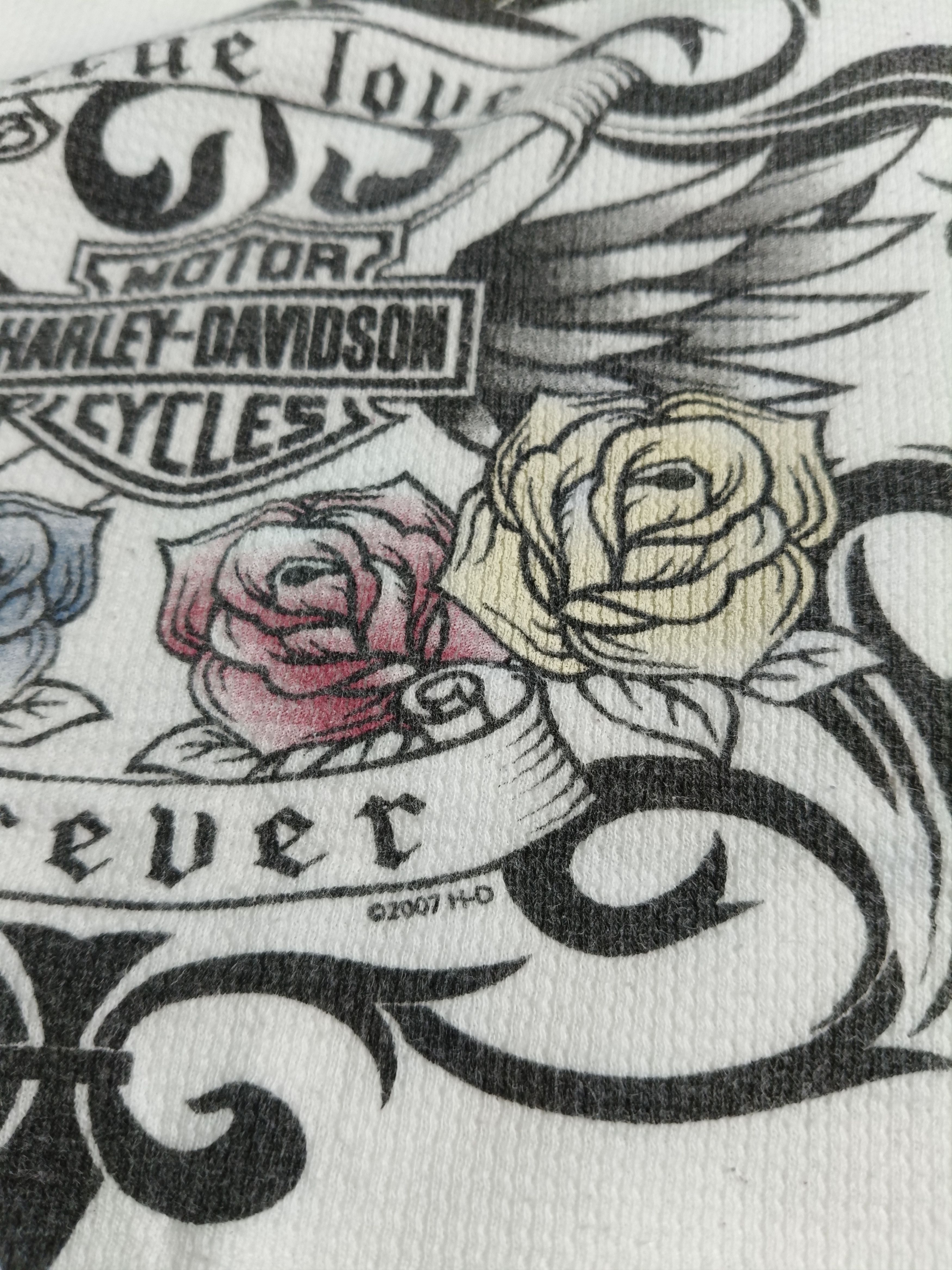 Harley Davidson Y2K HD True Love Forever Long Sleeve T.Shirt Size XXL / US 16-18 / IT 52-54 - 4 Thumbnail