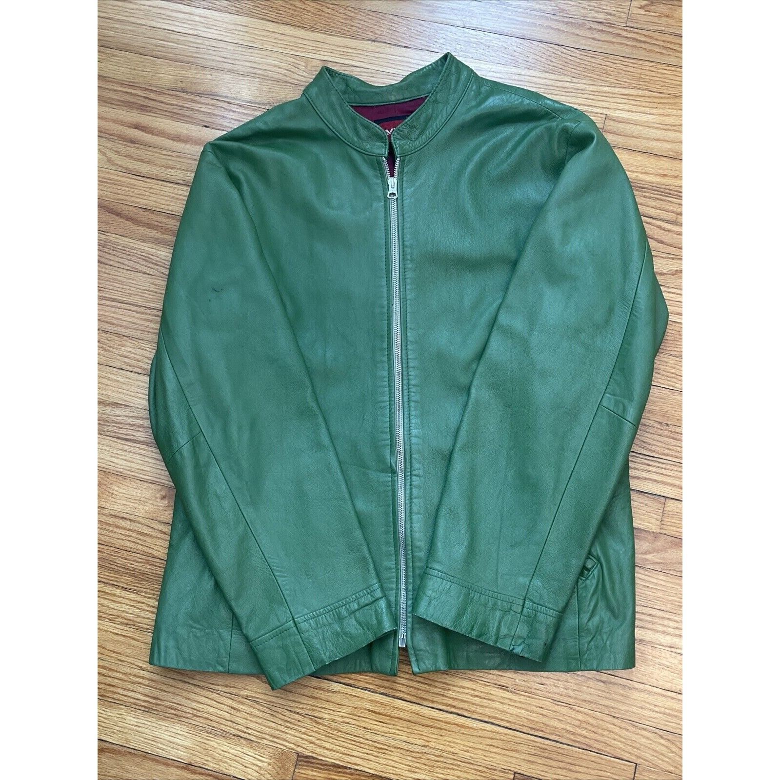 Avirex Vintage XL Avirex Green Leather Varsity Bomber Jacket USA Ma Size US XL / EU 56 / 4 - 7 Thumbnail