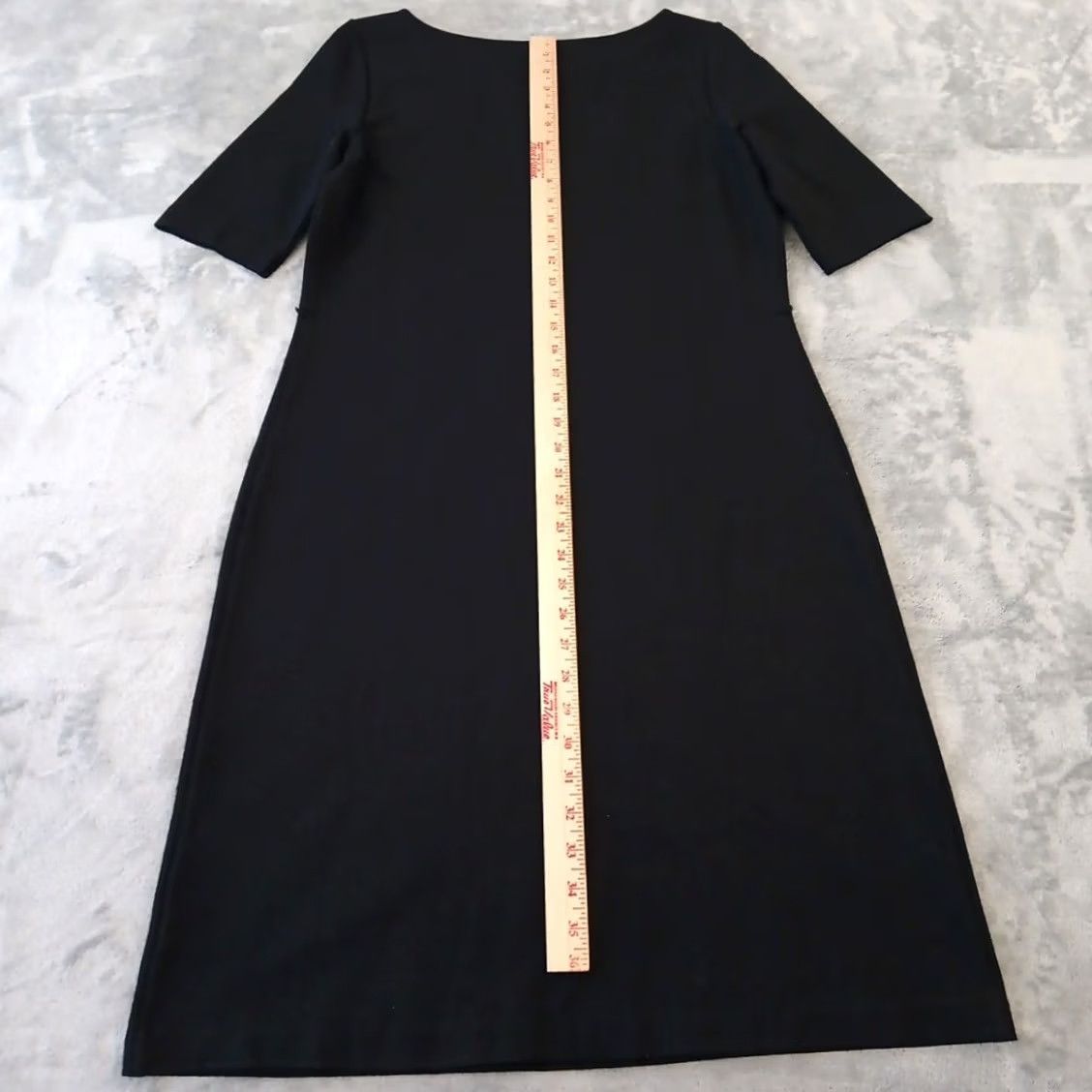 Talbots Talbots Sheath Dress Size 8 Black Short Sleeve Pullover Midi - Vintage (No) Size M / US 6-8 / IT 42-44 - 5 Thumbnail