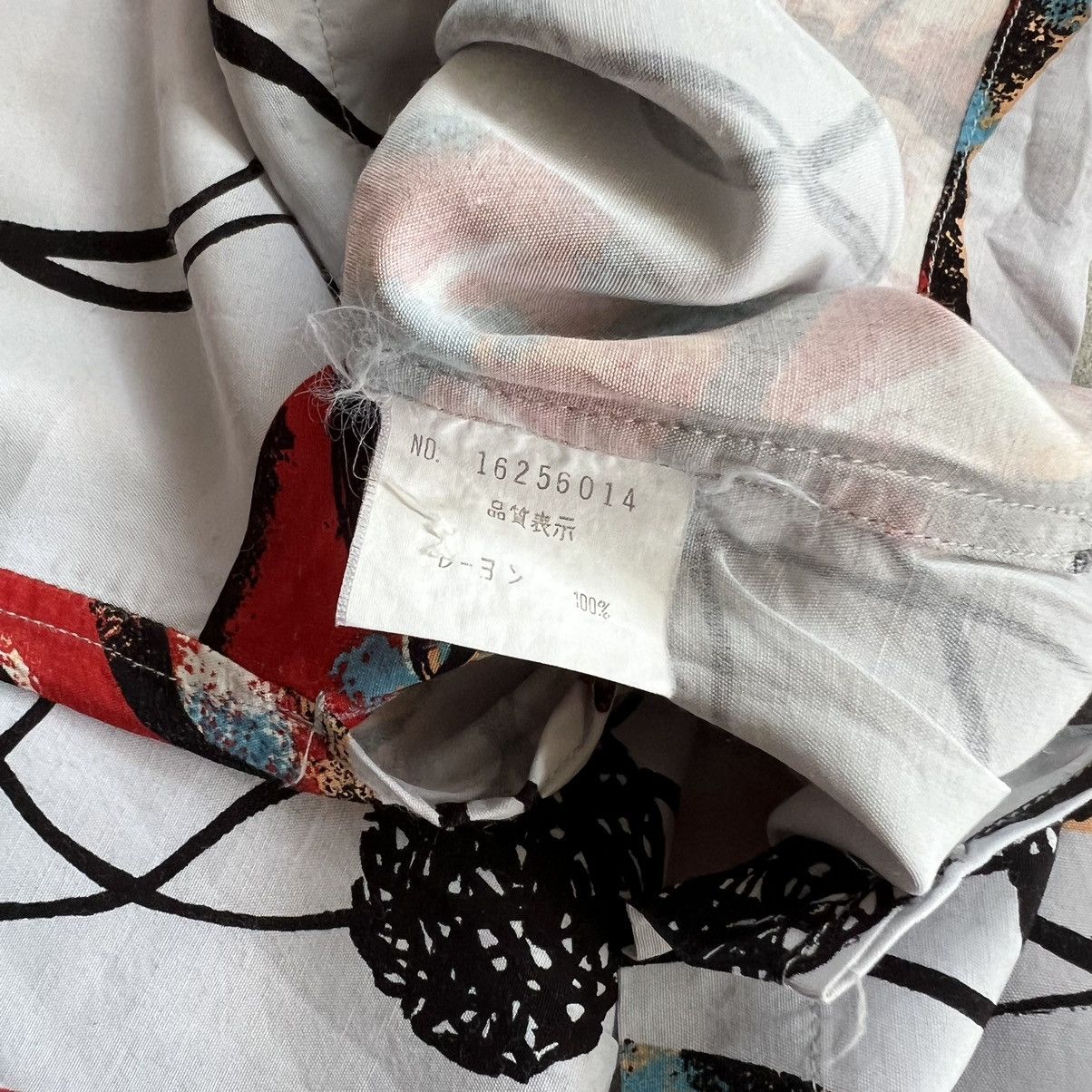 Tete Homme TETE HOMME by Issey Miyake Printed Button up Shirt Size US L / EU 52-54 / 3 - 7 Thumbnail