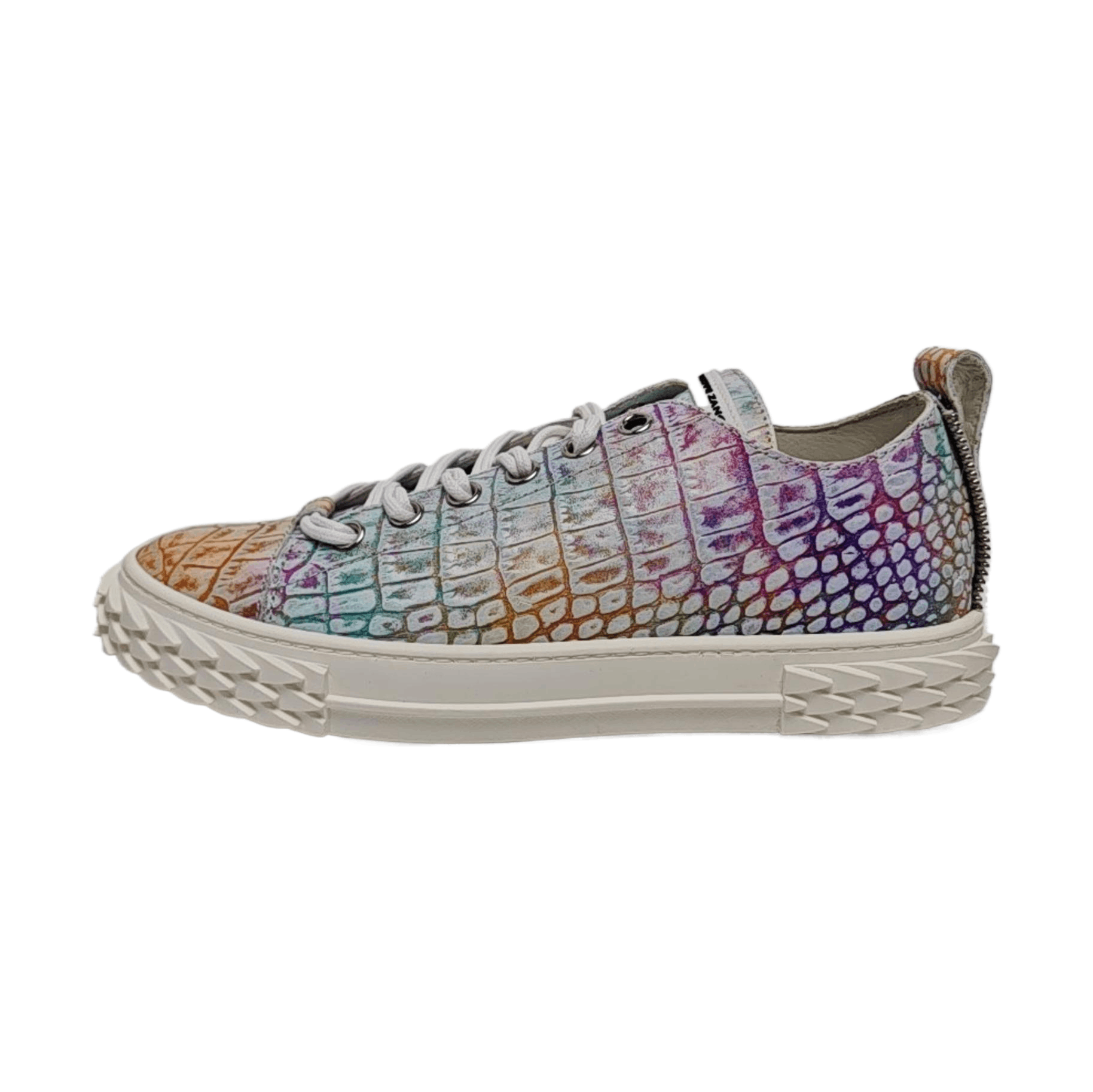Giuseppe Zanotti Giuseppe Zanotti Multicolor Croc-Embossed Sneakers EU 41 Size US 8 / EU 41 - 1 Thumbnail