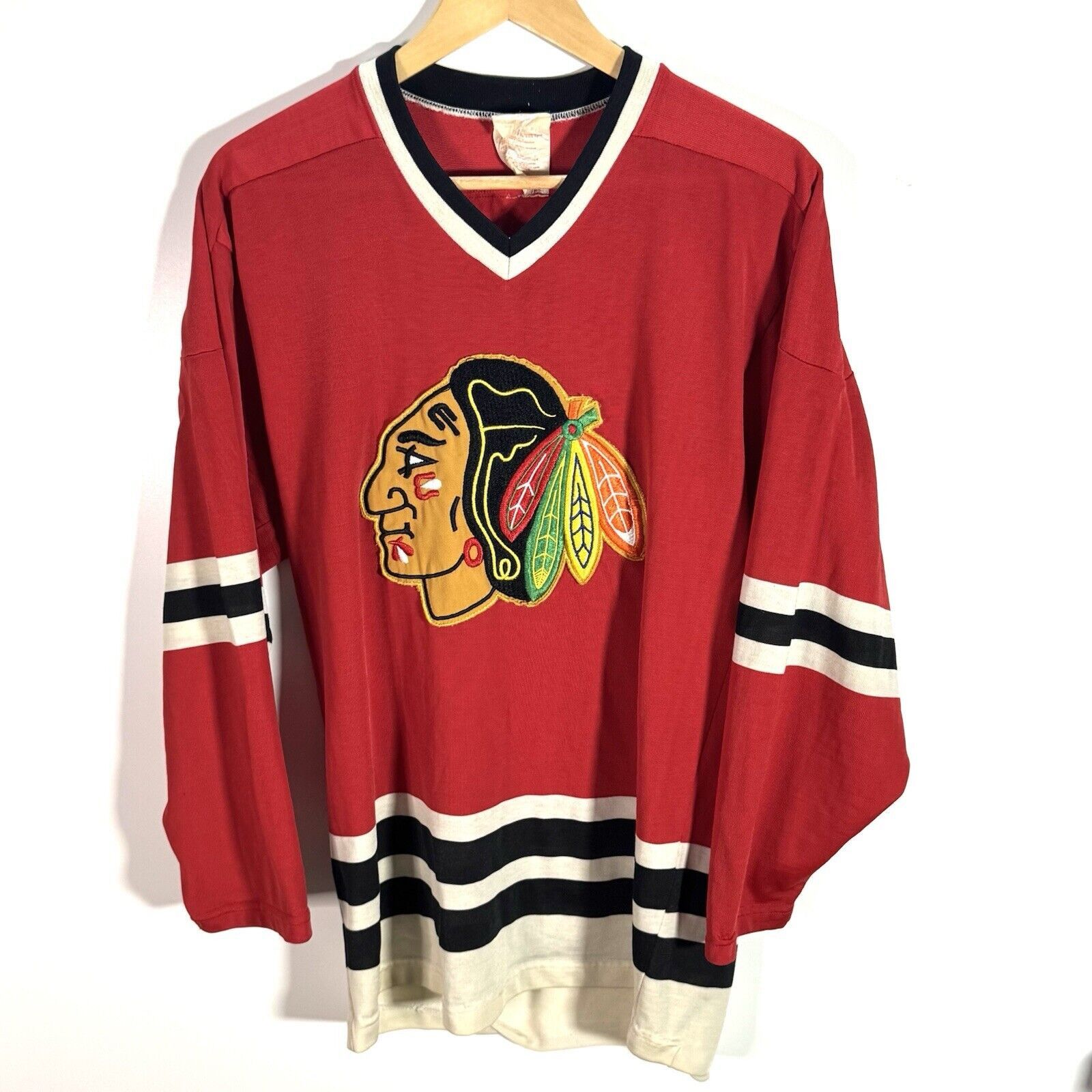 Other VTG 1980’s Chicago Blackhawks Jersey Sandow Sporting Knit S Size US S / EU 44-46 / 1 - 1 Thumbnail
