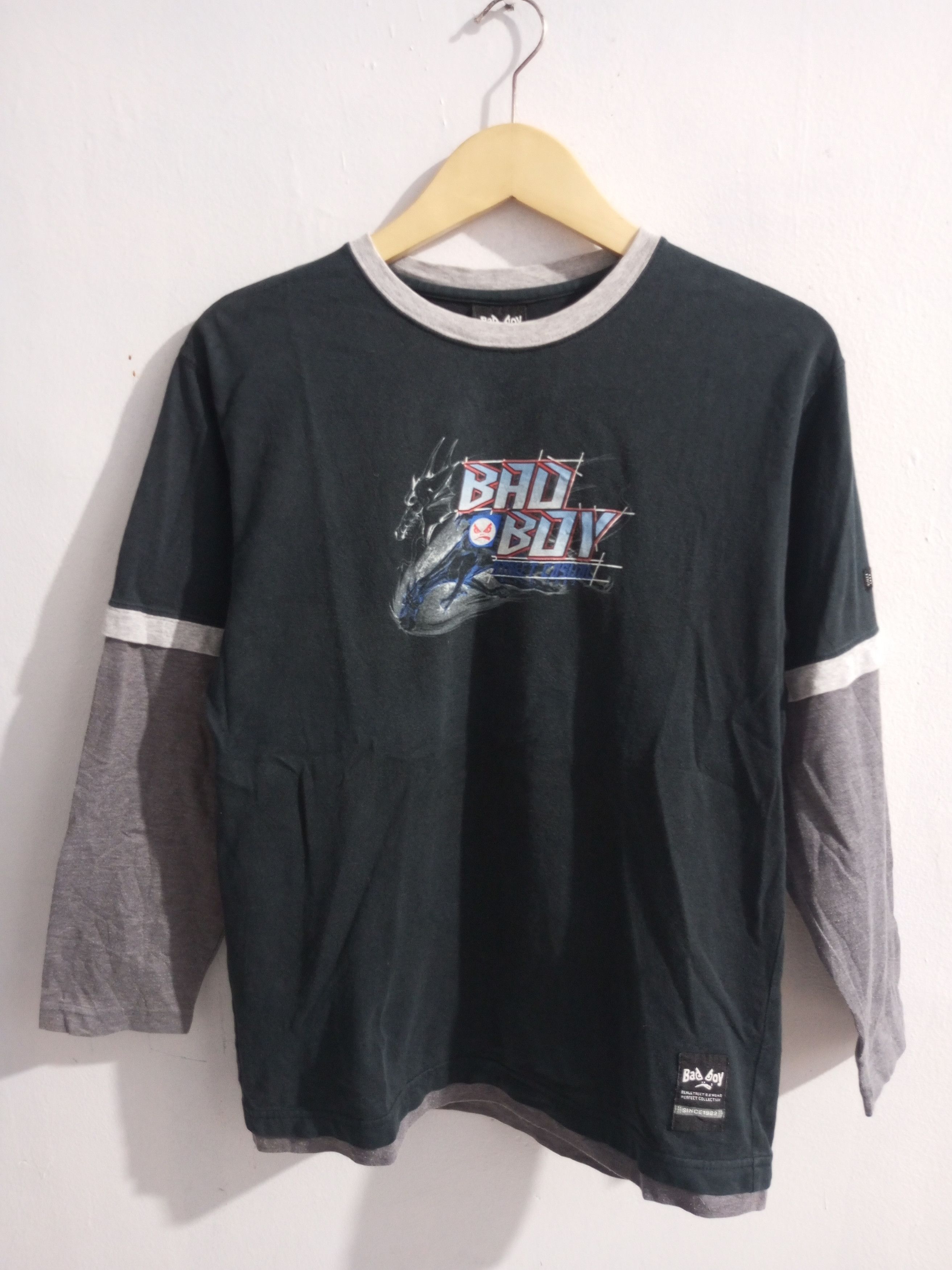 Japanese Brand Vintage Bad boy dragon ice double layer long sleeve Size US M / EU 48-50 / 2 - 4 Thumbnail