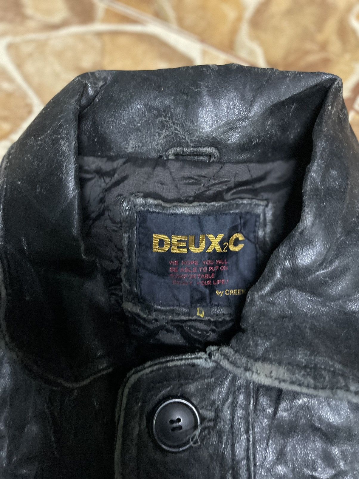 Japanese Brand × Vintage Japanese Leather Jacket Size US L / EU 52-54 / 3 - 4 Thumbnail