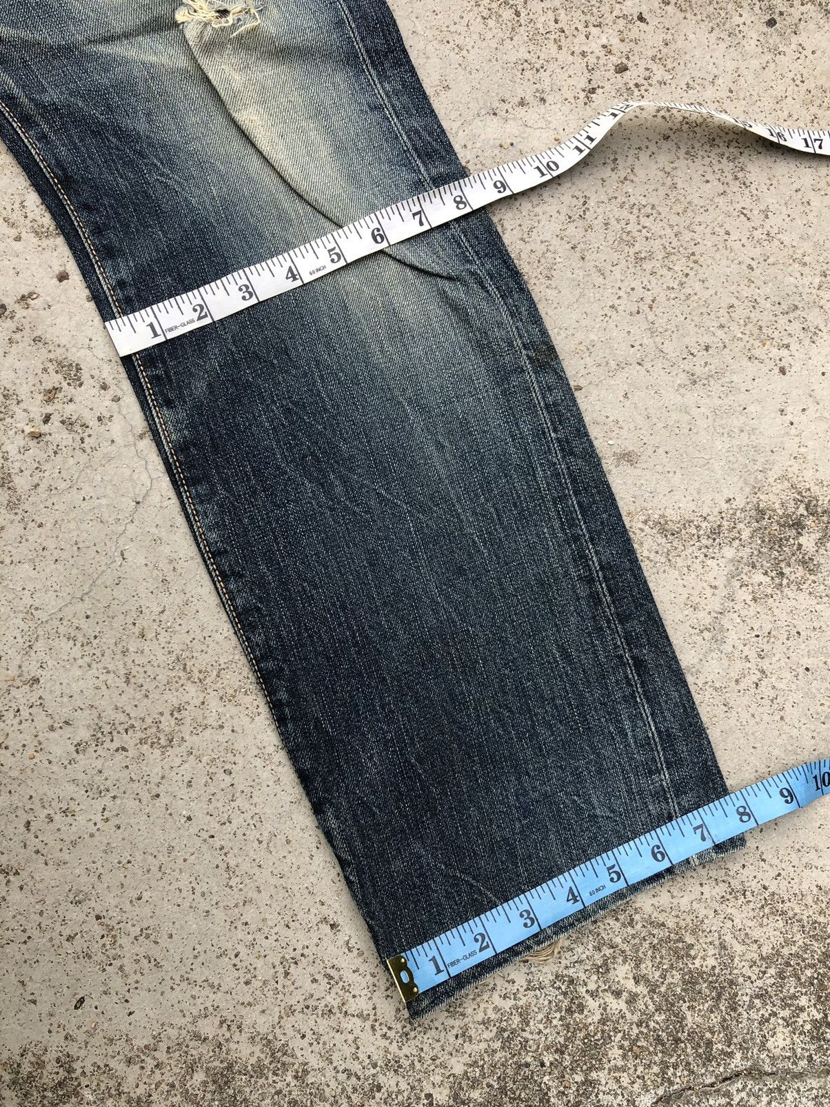 Edwin RUSTY BLUE DISTRESSED SELVEDGE DENIM BY EDWIN Size US 28 / EU 44 - 11 Thumbnail