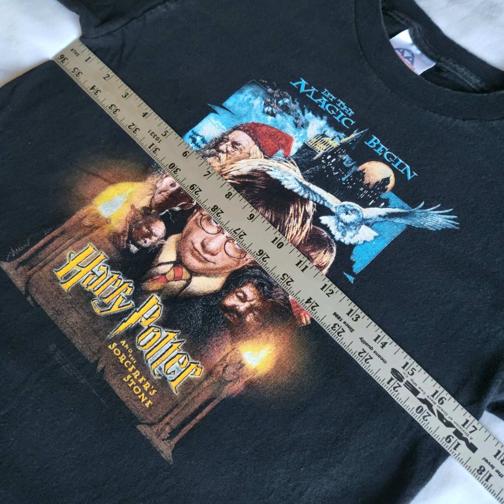 Vintage VINTAGE Harry Potter And The Sorcerer’s Stone 2001 Movie Promo S Graphic T-Shirt Black Rare Tee Mens S Size US S / EU 44-46 / 1 - 6 Thumbnail