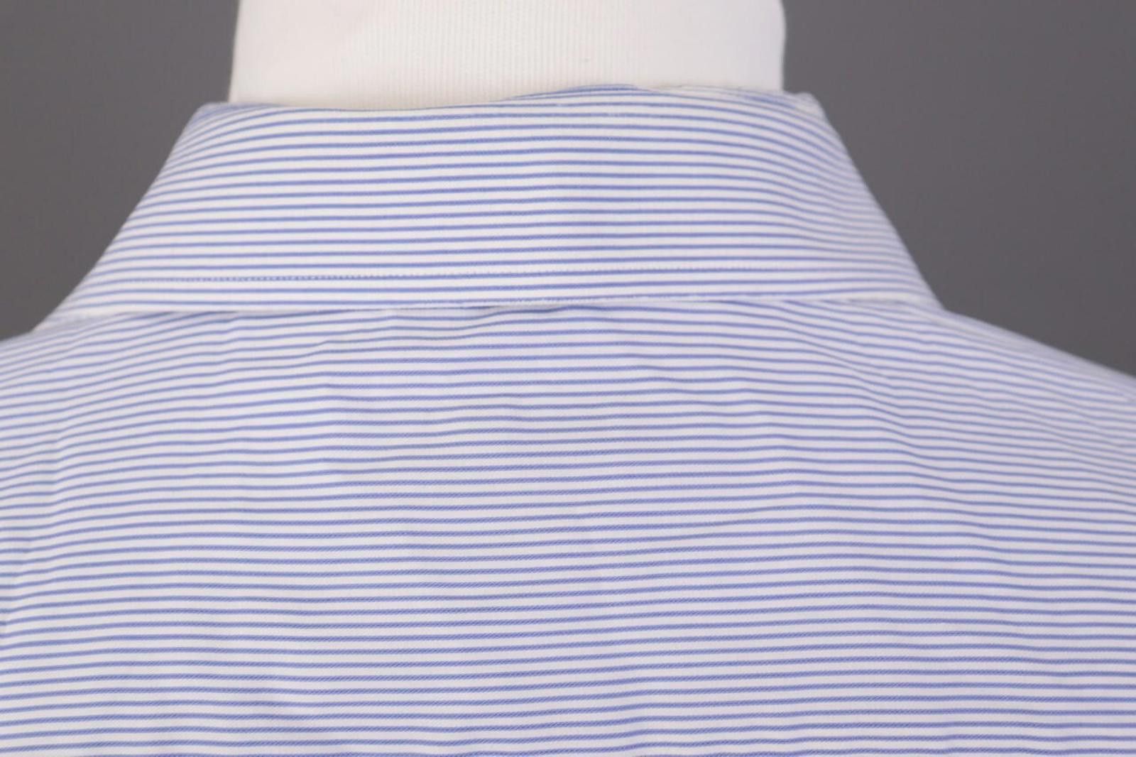 Eton Eton Contemporary Fit Blue Pinstripe Shirt Size 42 / 16 Size US M / EU 48-50 / 2 - 12 Thumbnail