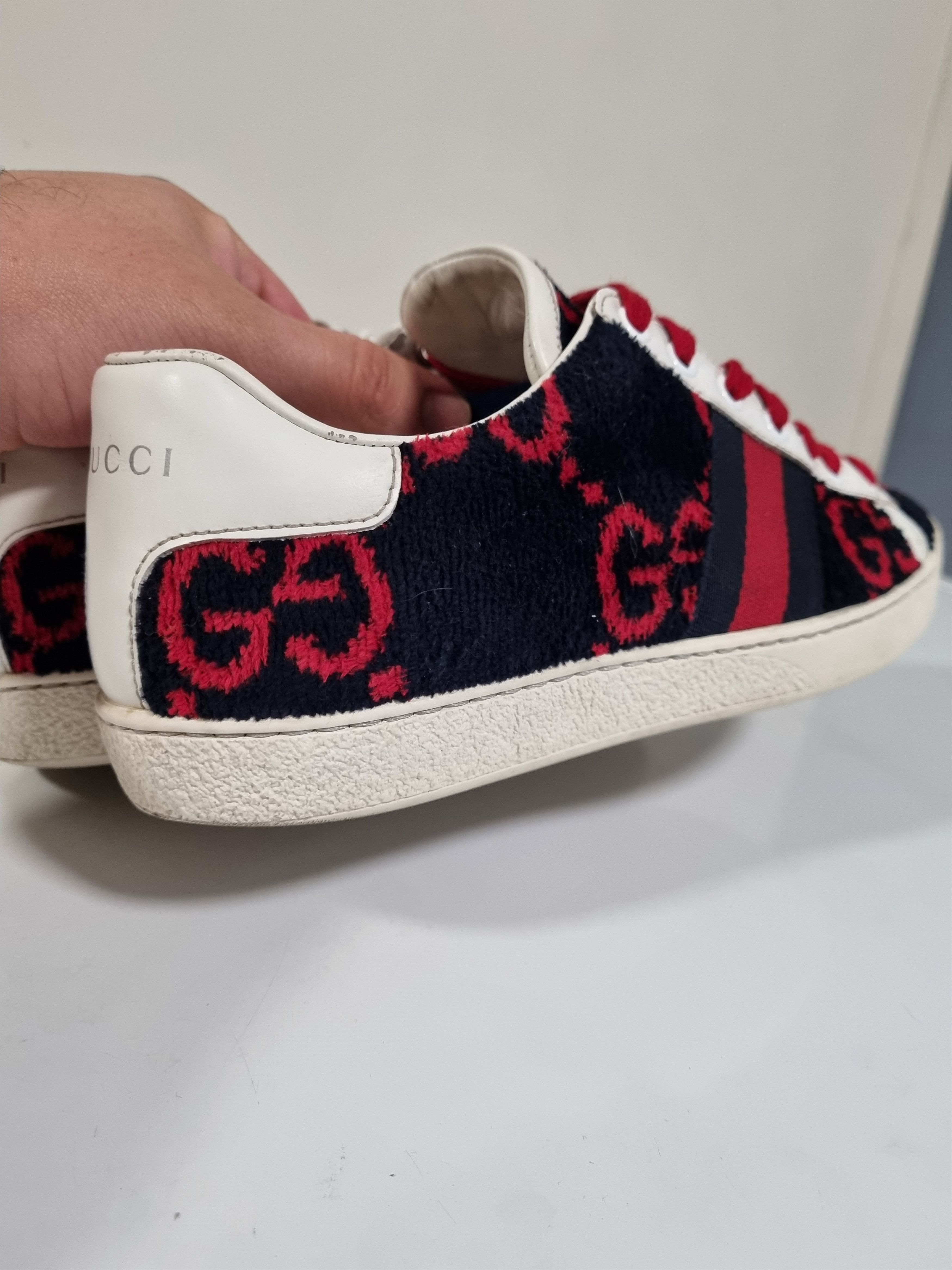 Gucci Gucci Ace Terry Fabric tricolor velvet and leather Size US 8 / IT 38 - 6 Thumbnail