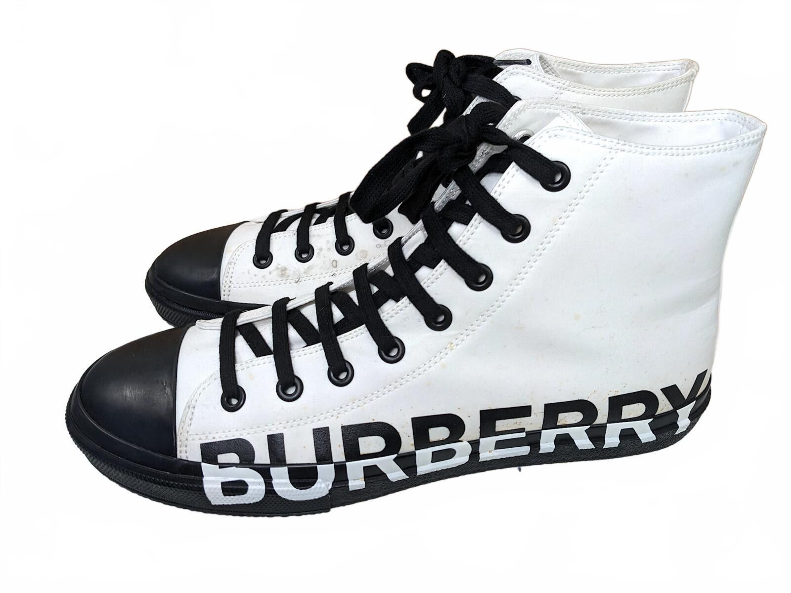 Burberry Burberry Larkhall High-Top Men Sneakers China White Black 13 Size US 13 / EU 46 - 12 Thumbnail