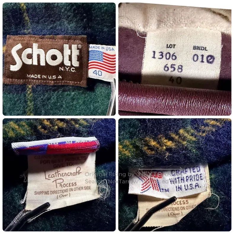 Schott Schott 658 Leather Jacket Size US XL / EU 56 / 4 - 8 Thumbnail