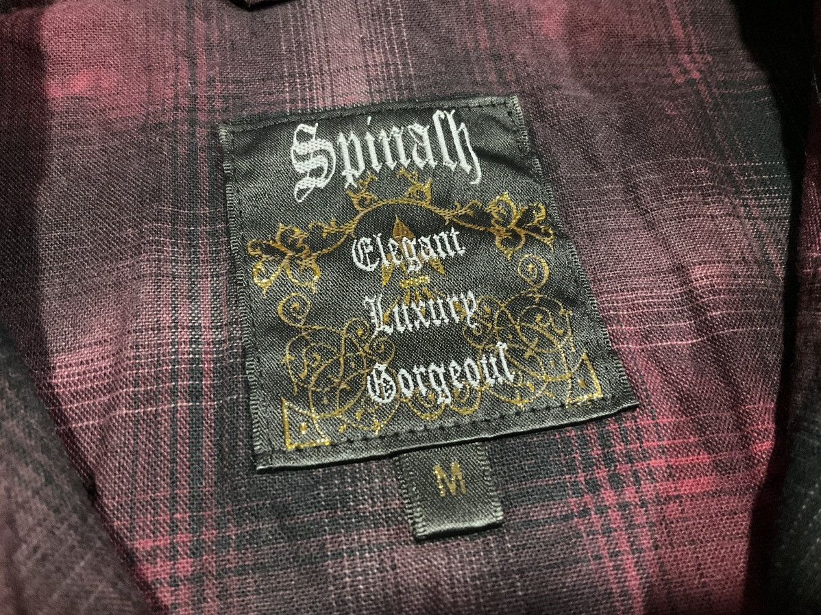 🔥Sick Y2K Spinalh Fray Flannel Dagger Zipper Shirt Goth Punk