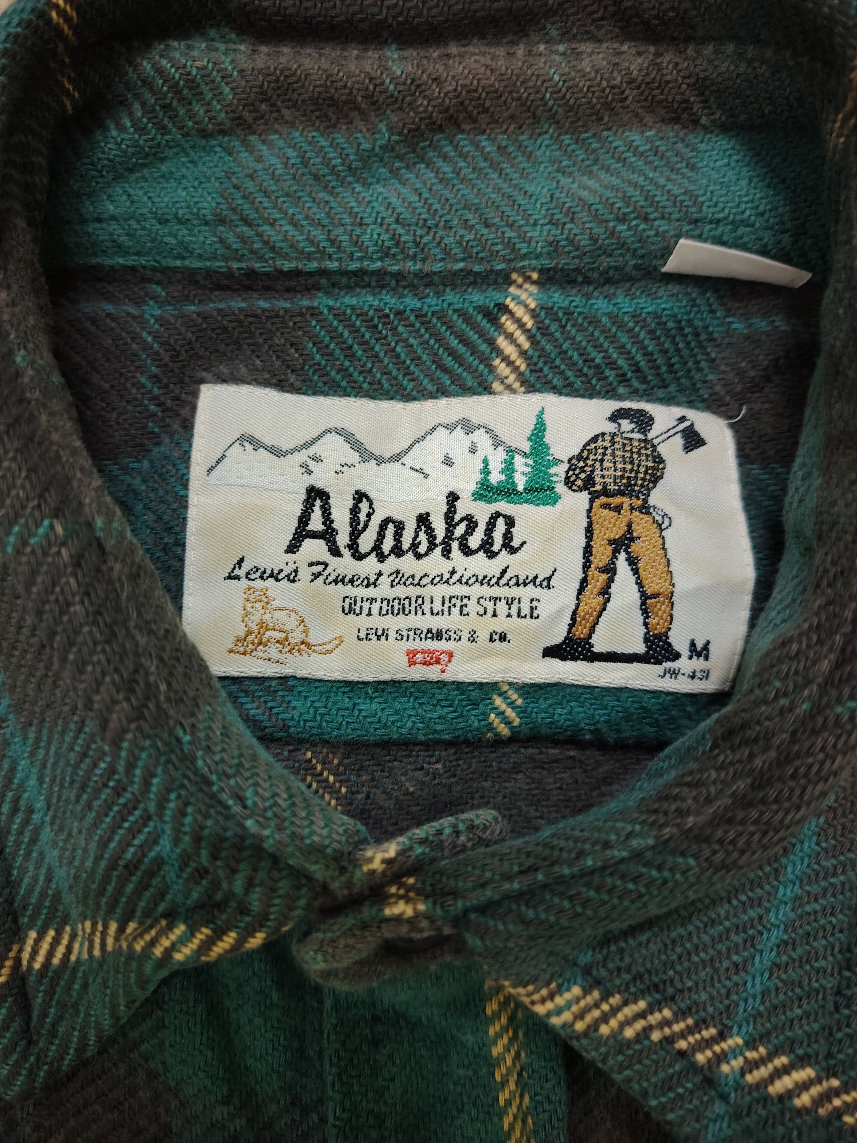 Levi's Vintage 80's Levis Alaska Checkered Button Down Longsleeve Size US M / EU 48-50 / 2 - 5 Thumbnail