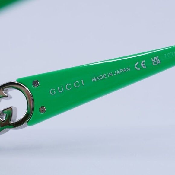 Gucci 🕶️ New Gucci GG1660S 005 Green Sunglasses Size ONE SIZE - 9 Thumbnail