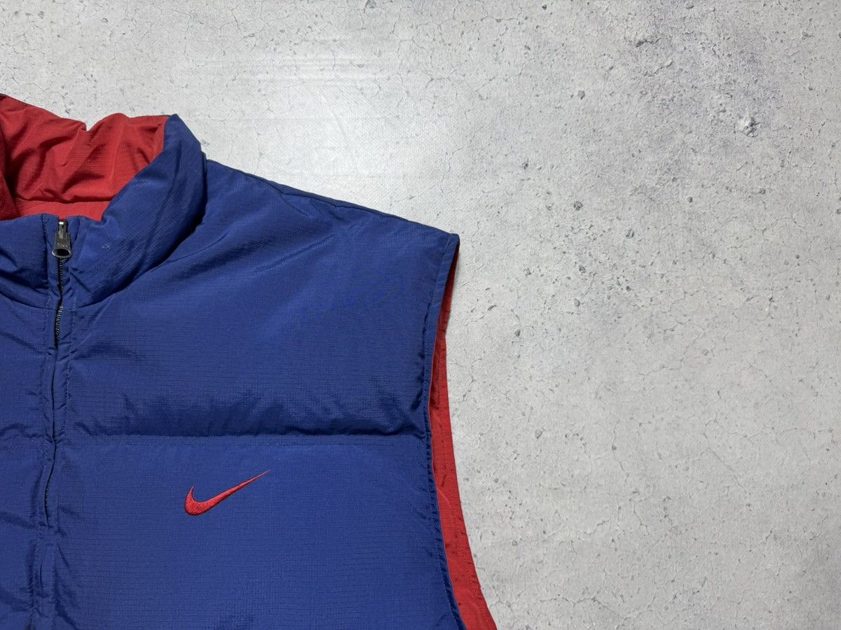 Nike Nike Vintage 90’s Reversible Down Puffer Vest Big Logo Size US XXL / EU 58 / 5 - 3 Thumbnail