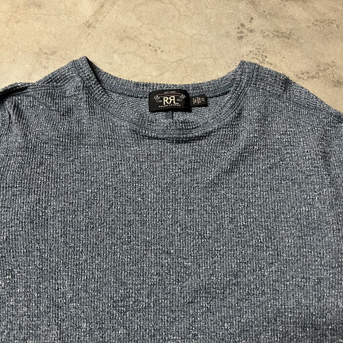 Polo Ralph Lauren × RRL Ralph Lauren × Ralph Lauren Polo Ralph Lauren RRL Waffle Thermal Long-Sleeve Knit Shirt Size US XL / EU 56 / 4 - 4 Thumbnail