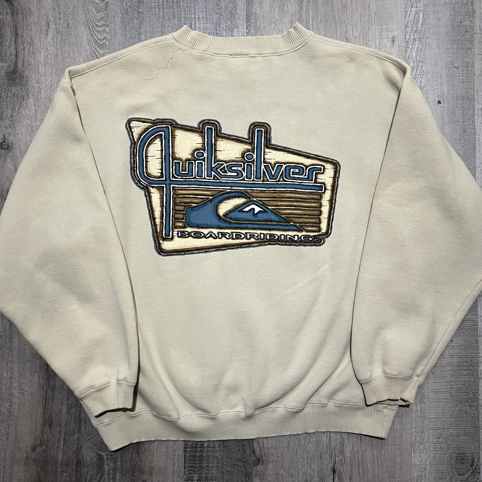 Quiksilver VTG Quicksilver Boarding Sweatshirt 90s Surf Sweatshirt S/M Size US L / EU 52-54 / 3 - 1 Thumbnail