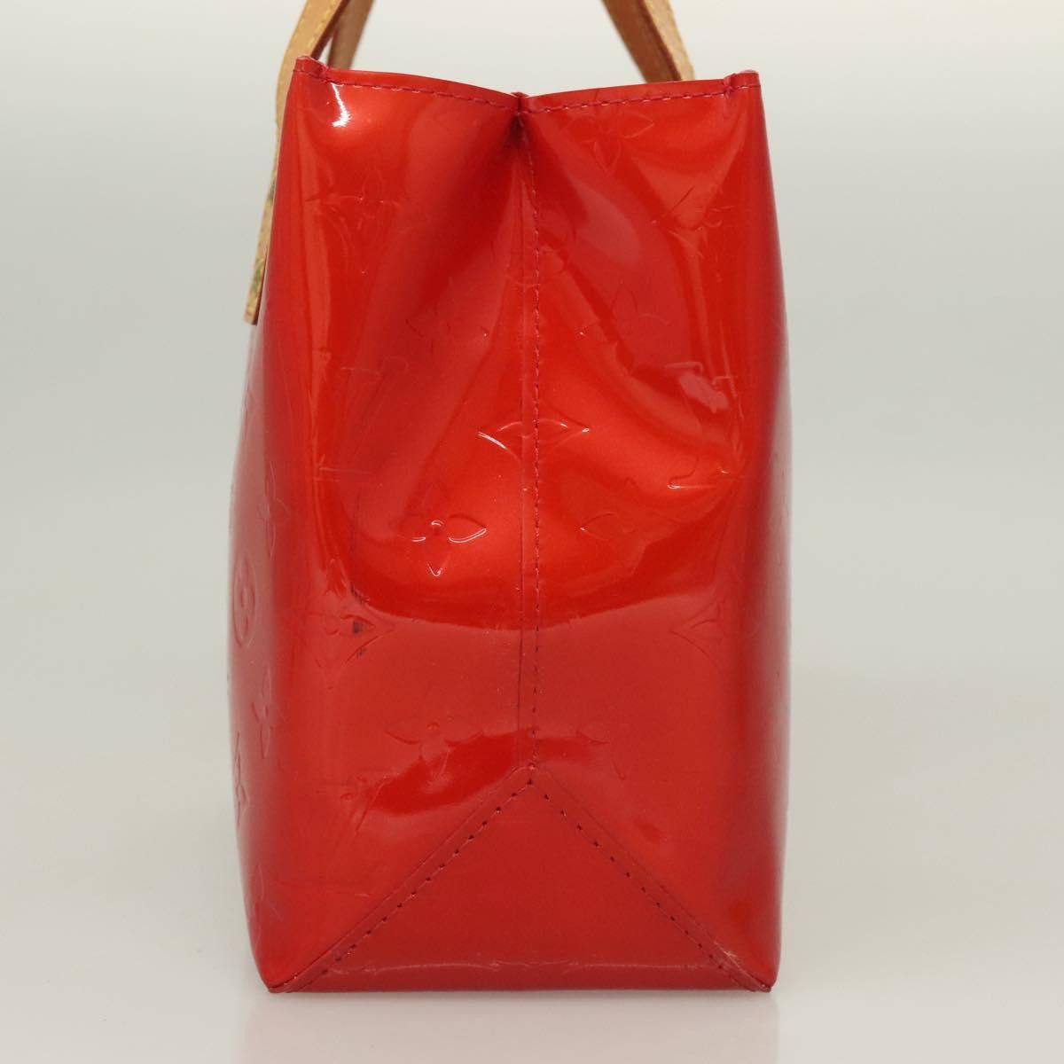 Louis Vuitton LOUIS VUITTON Monogram Vernis Reade PM Hand Bag Red Rouge Size ONE SIZE - 6 Thumbnail