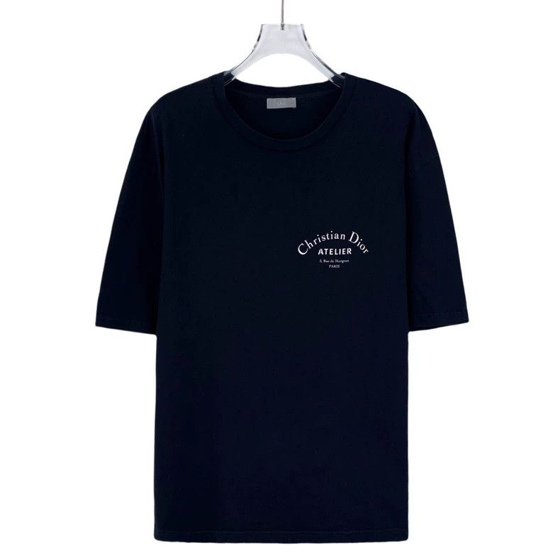 Dior Dior Black logo letter print cotton round-neck short-sleeve Size US L / EU 52-54 / 3 - 1 Thumbnail