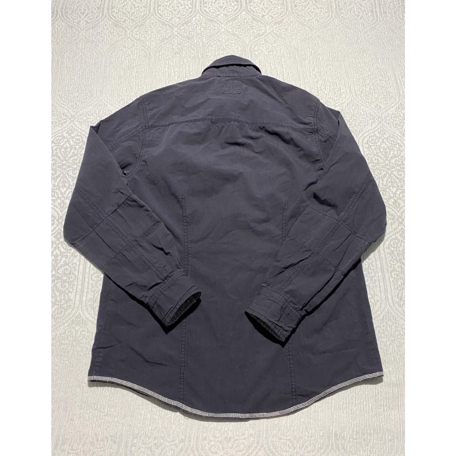 Sovereign Code Sovereign Code Shirt Mens Medium Blue Gray On Guard Utility Long Sleeve Shirt Mens On Guard Chambray Button-Up Pockets 100% Cotton Size US M / EU 48-50 / 2 - 7 Thumbnail