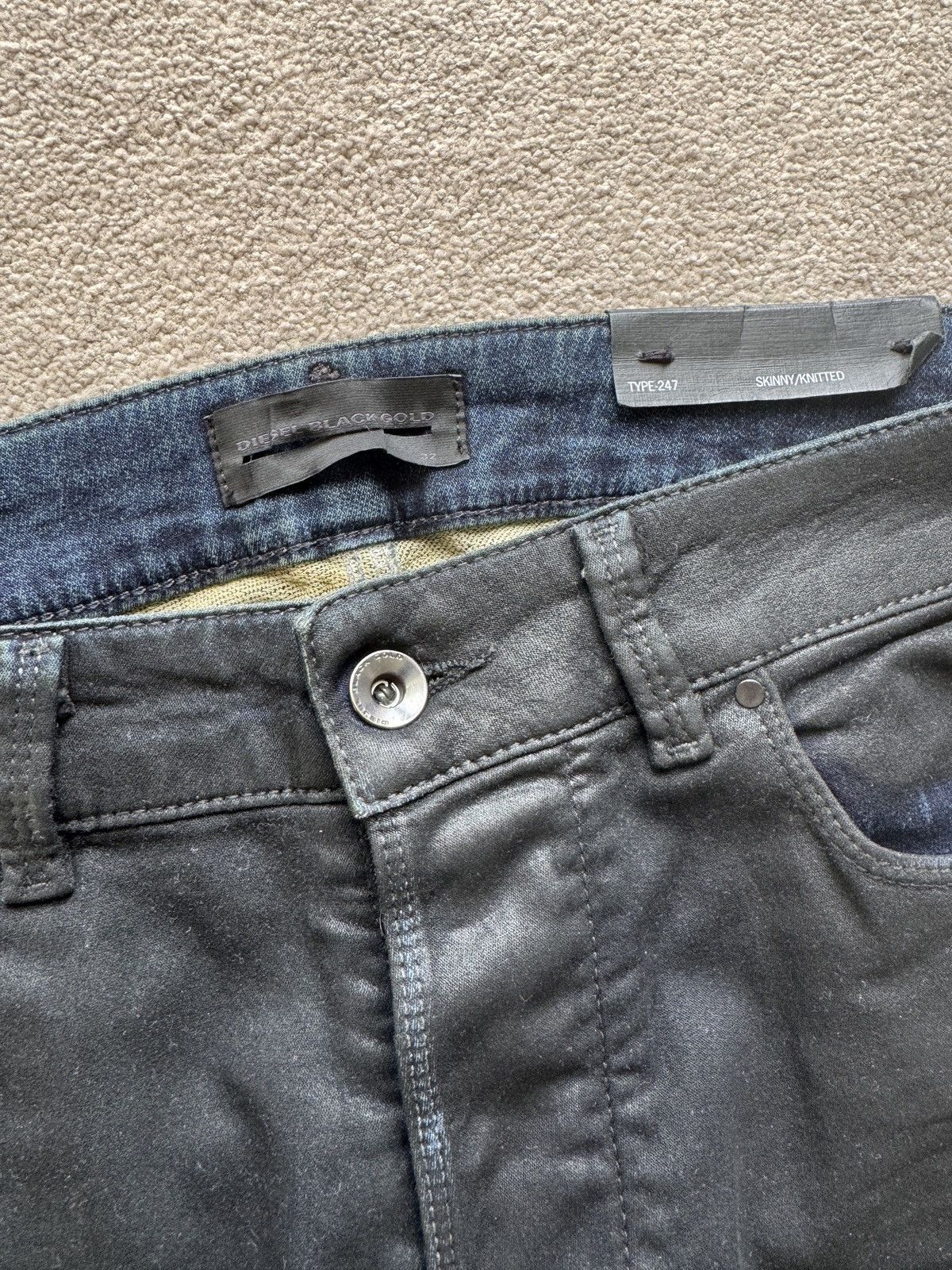 Diesel Black Gold Diesel Black Gold Skinny/Knitted Jeans Size US 32 / EU 48 - 3 Thumbnail