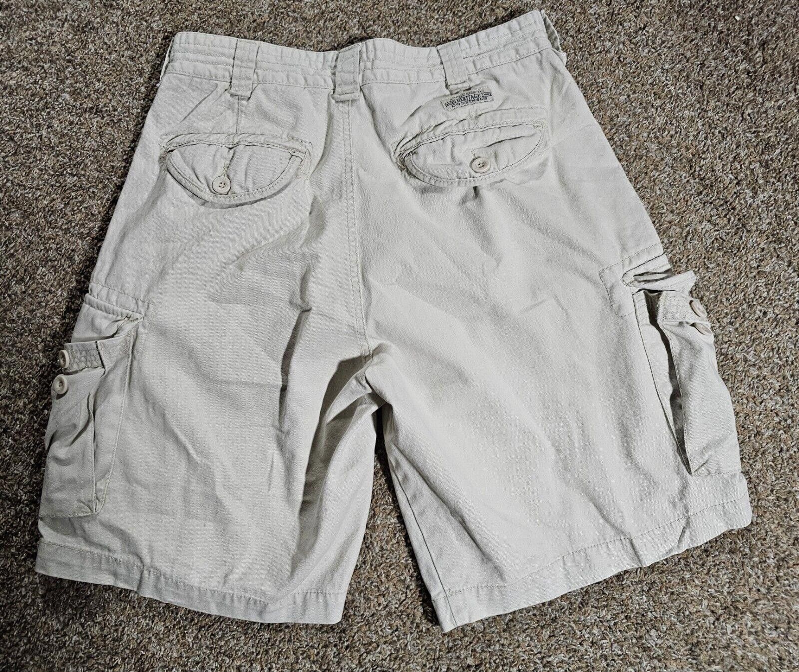 Consensus Sportswear Consensus Authentic Heritage cargo shorts 34 Ivory Khaki Size US 34 / EU 50 - 7 Thumbnail