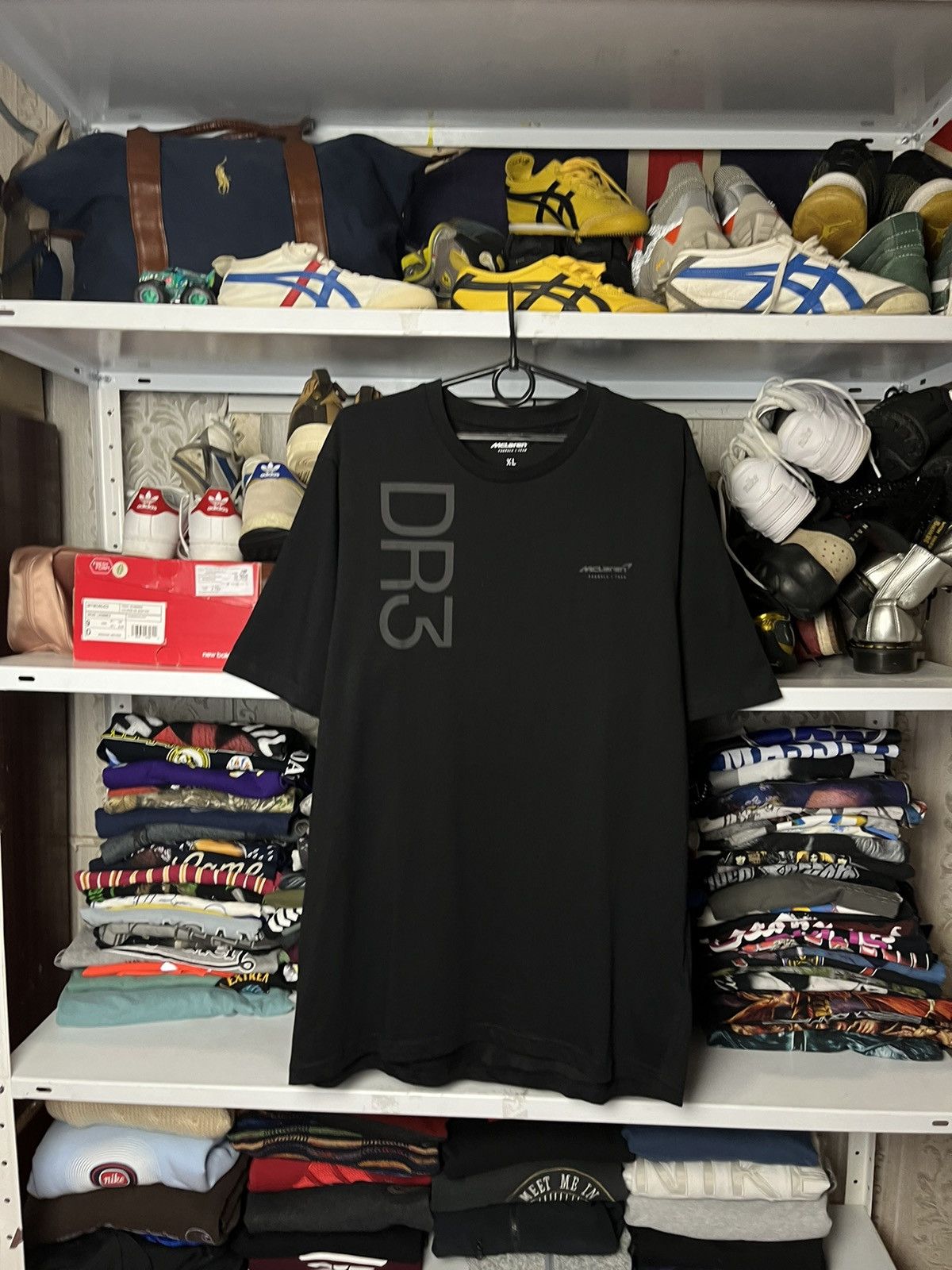 Vintage Mclaren big logo Black t-shirt tee 90s racing moto rare Size US XL / EU 56 / 4 - 1 Thumbnail