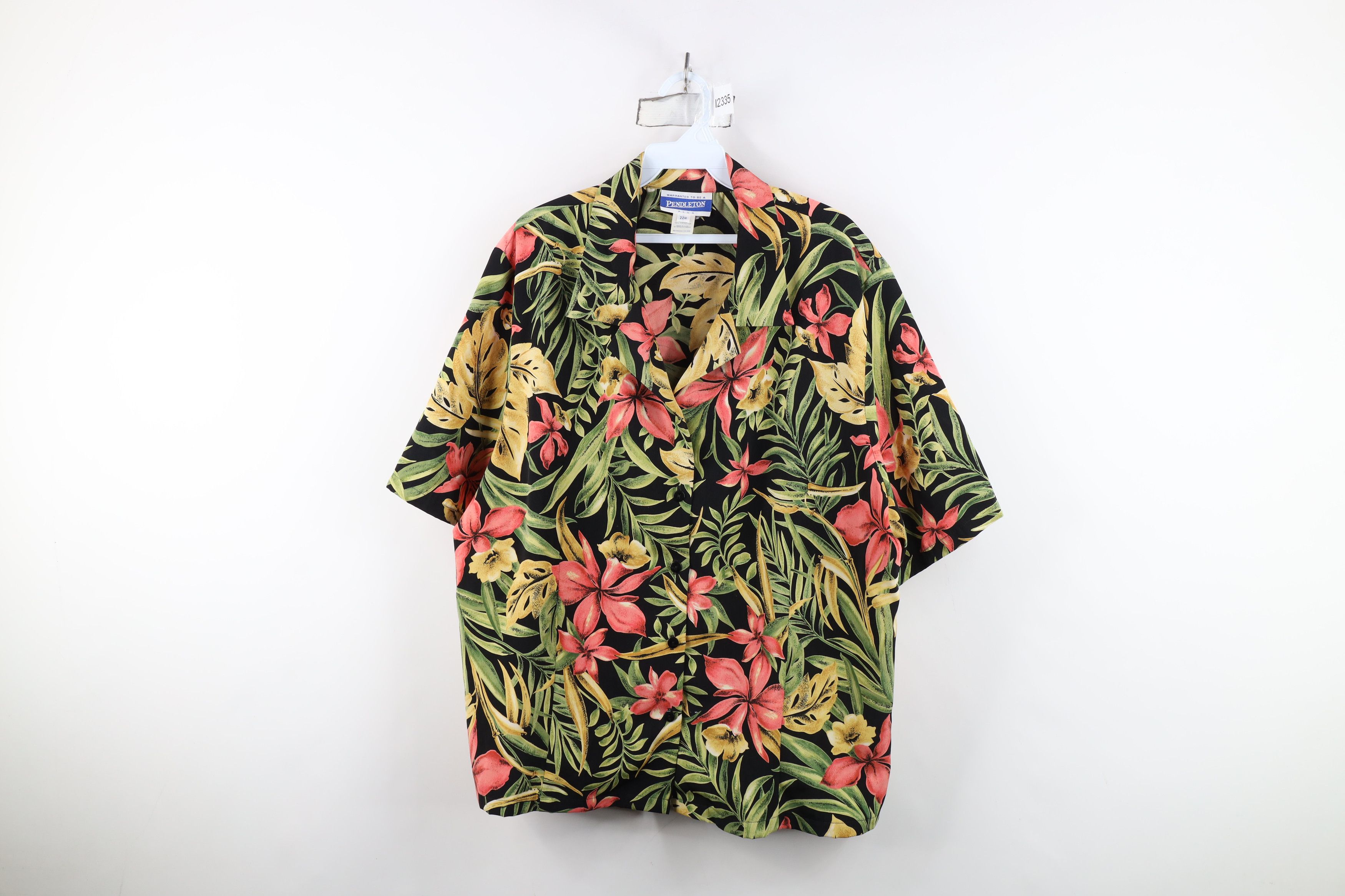 Pendleton Vintage 90s Pendleton Camp Collar Hawaiian Button Shirt USA Size 3XL / US 20-22 - 1 Thumbnail