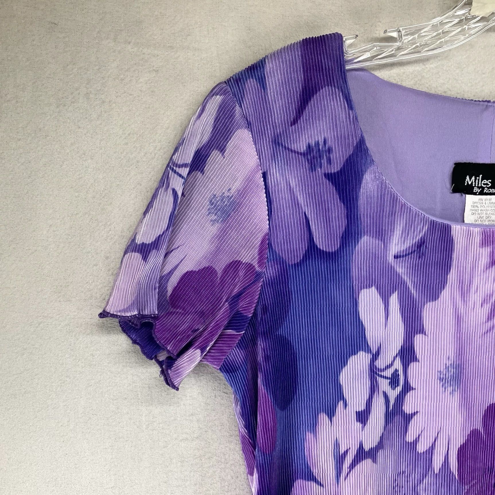 Vintage VINTAGE Miles Maxi Dress Shirt Dress 10 Purple Floral Bohemian 90s Grunge Fairy Placeholder Size L / US 10 / IT 46 - 6 Thumbnail