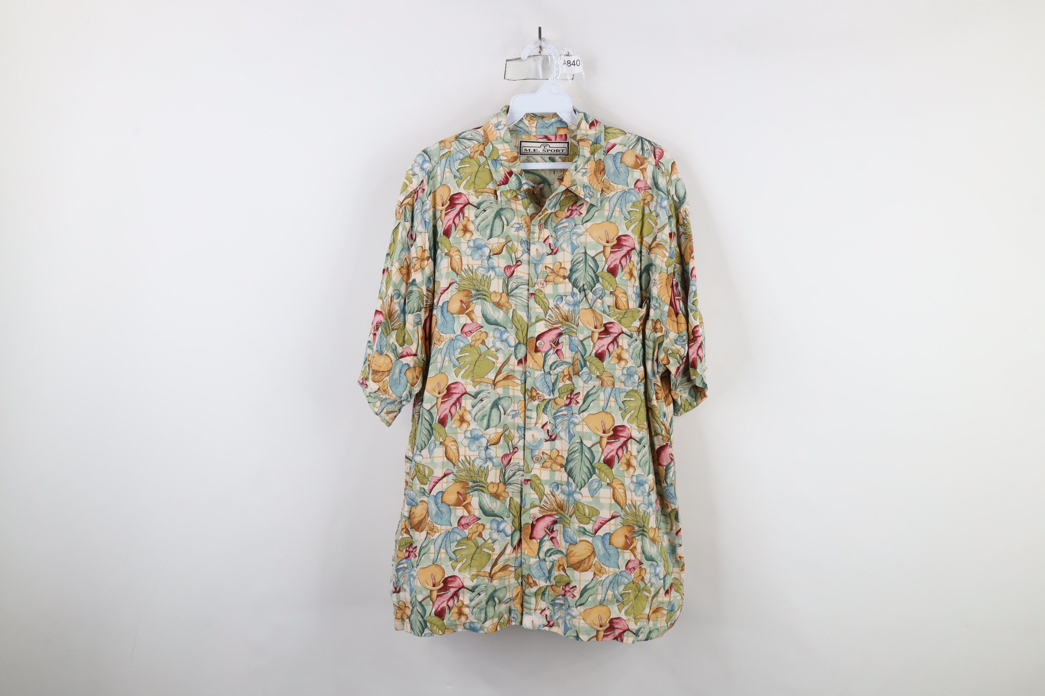 Vintage Vintage 90s Streetwear Flower All Over Print Button Shirt Size US XL / EU 56 / 4 - 1 Thumbnail